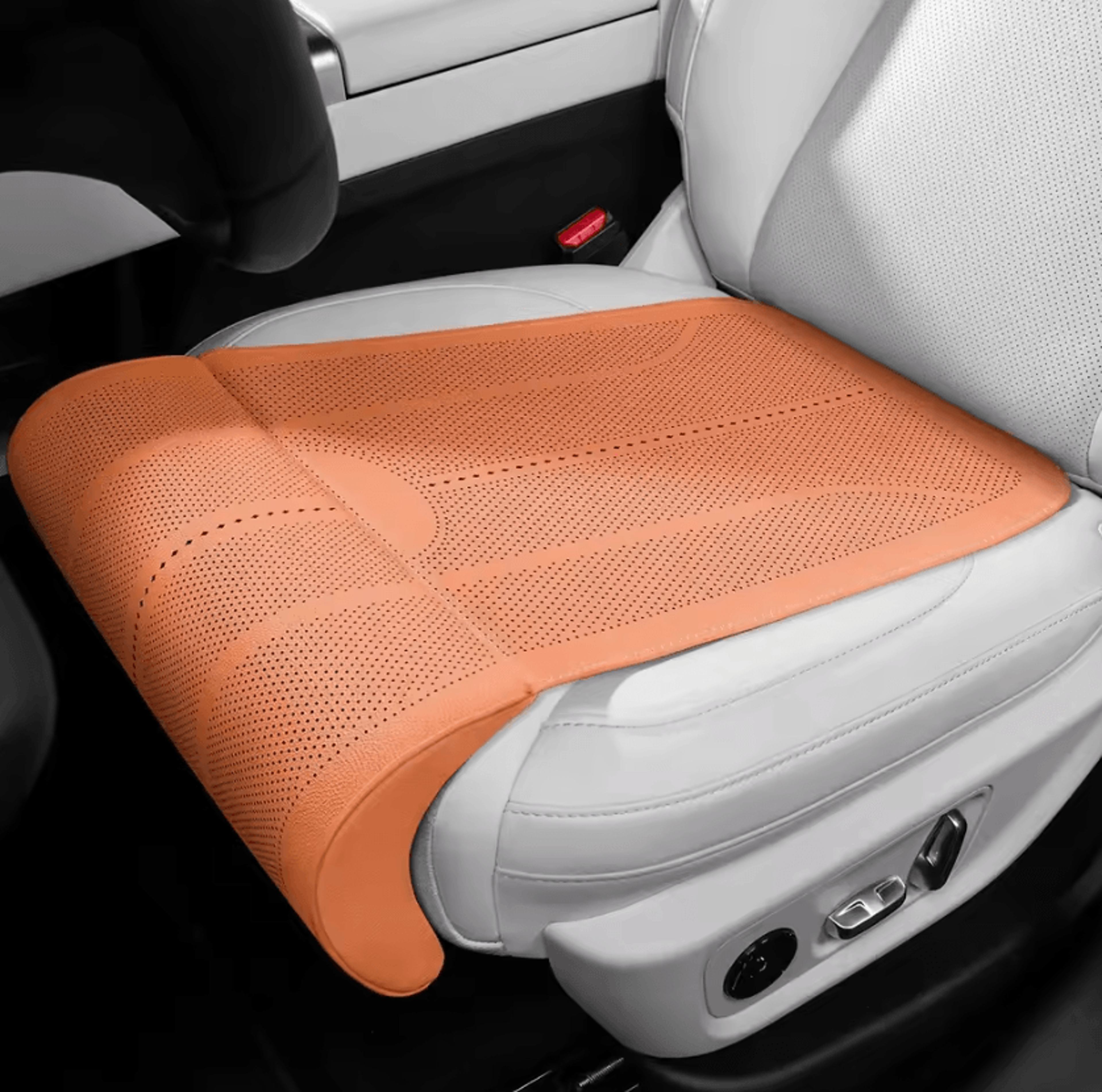 Breathable Car Seat Extender Cushion With Leg Support For Driving Comfort 11