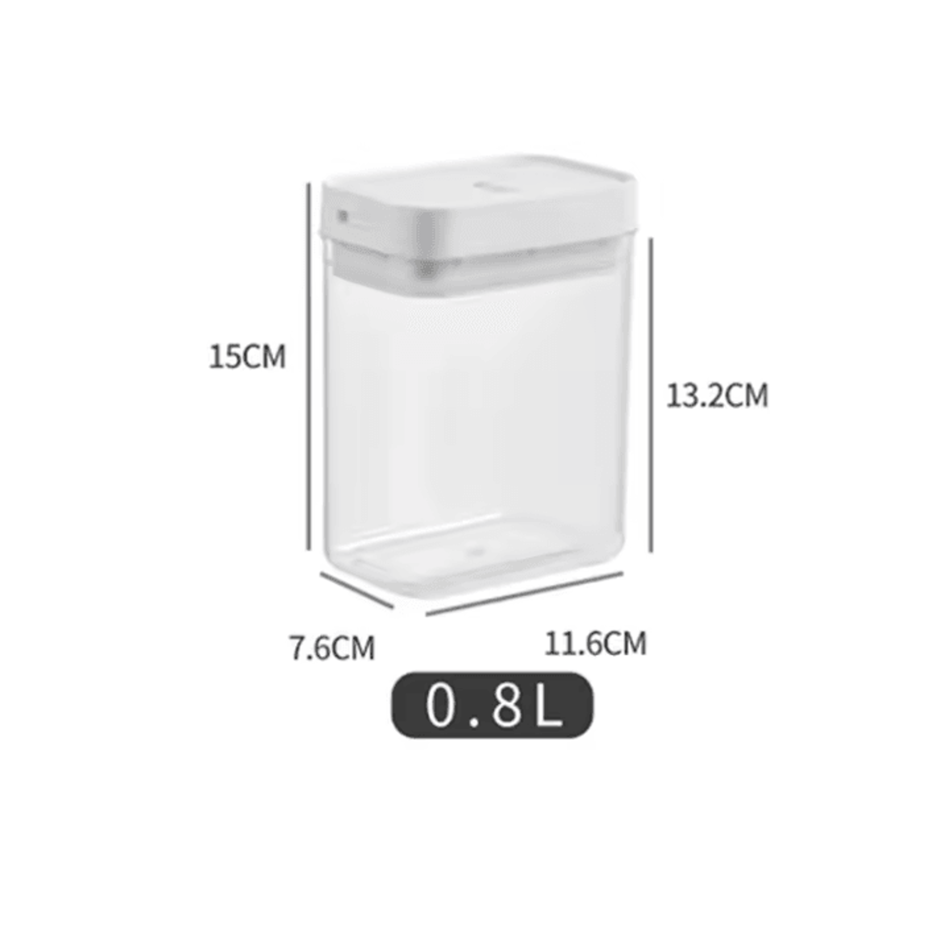 Airtight Spaghetti Storage Container With Clear Plastic Food Organizer 8