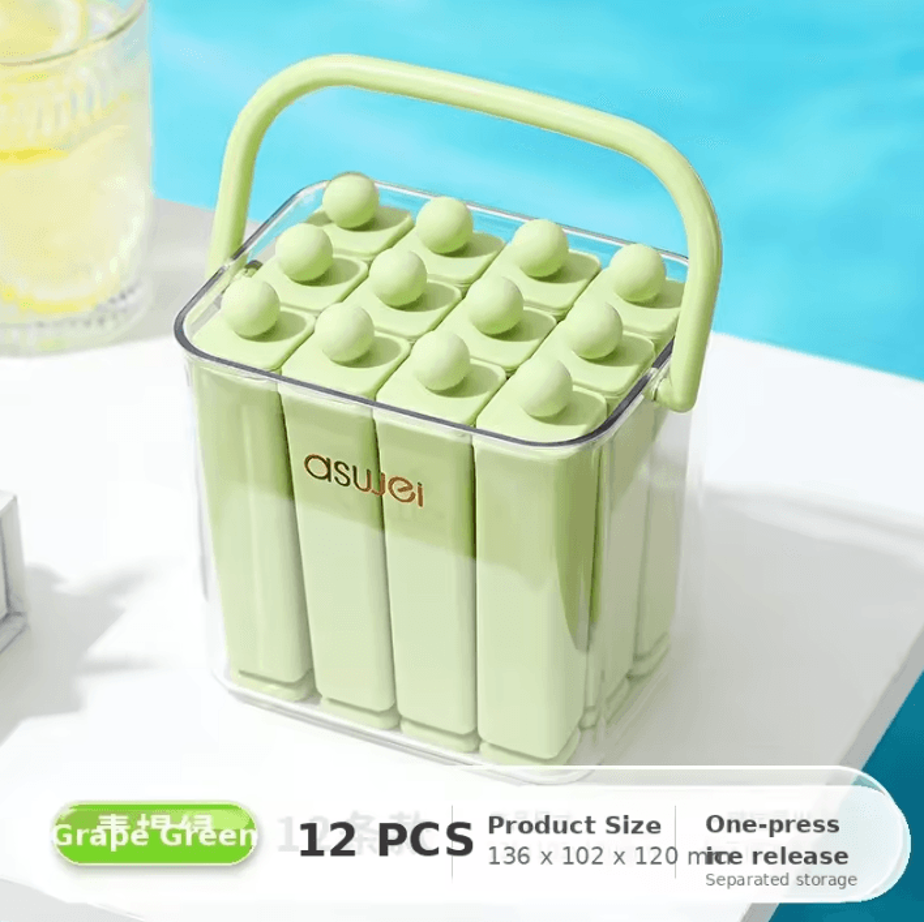Easy Release Silicone Ice Pop Mold For Homemade Frozen Treats 6