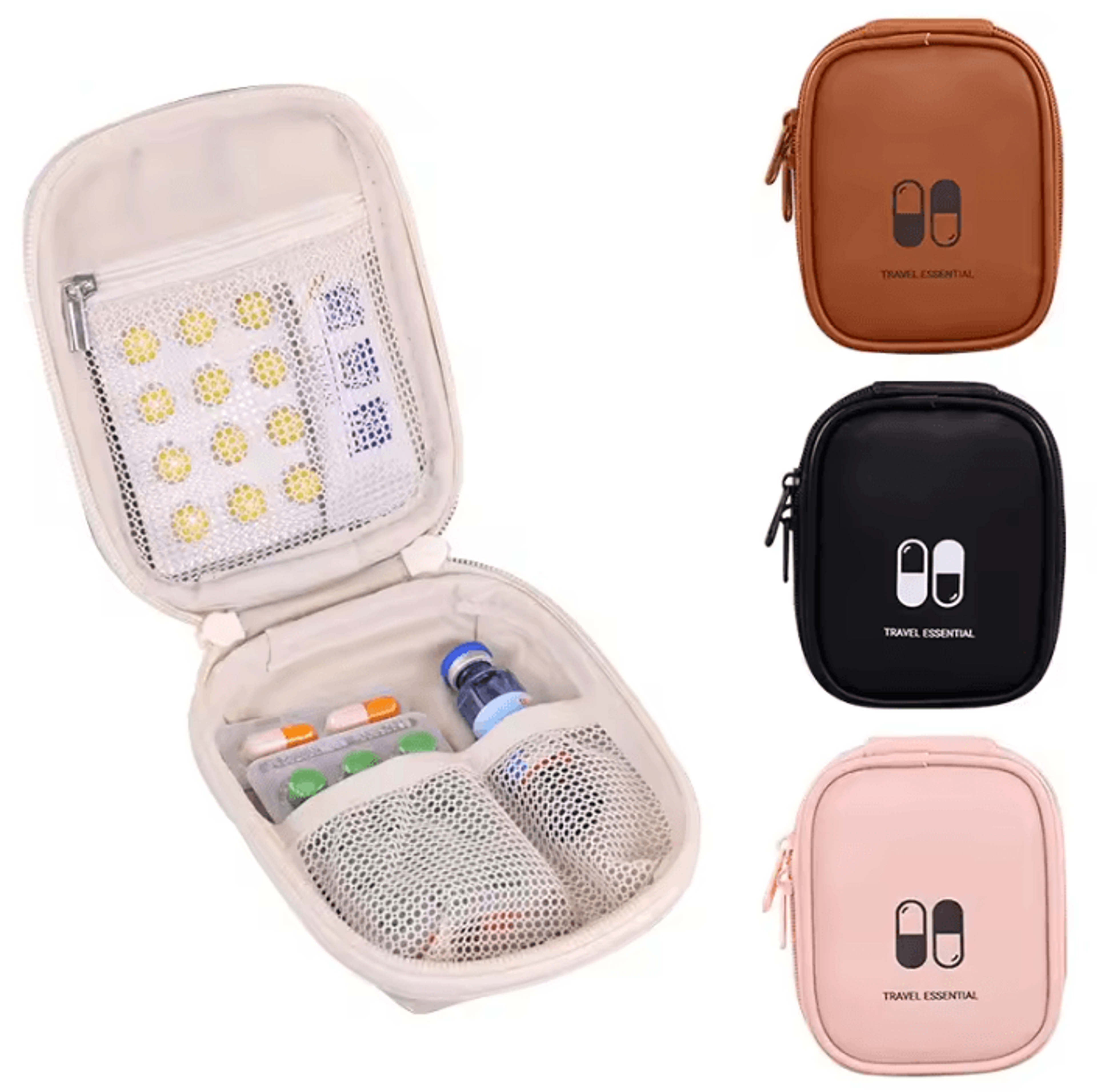 Portable Zippered Medicine Storage Bag For Travel And First Aid Essentials 1