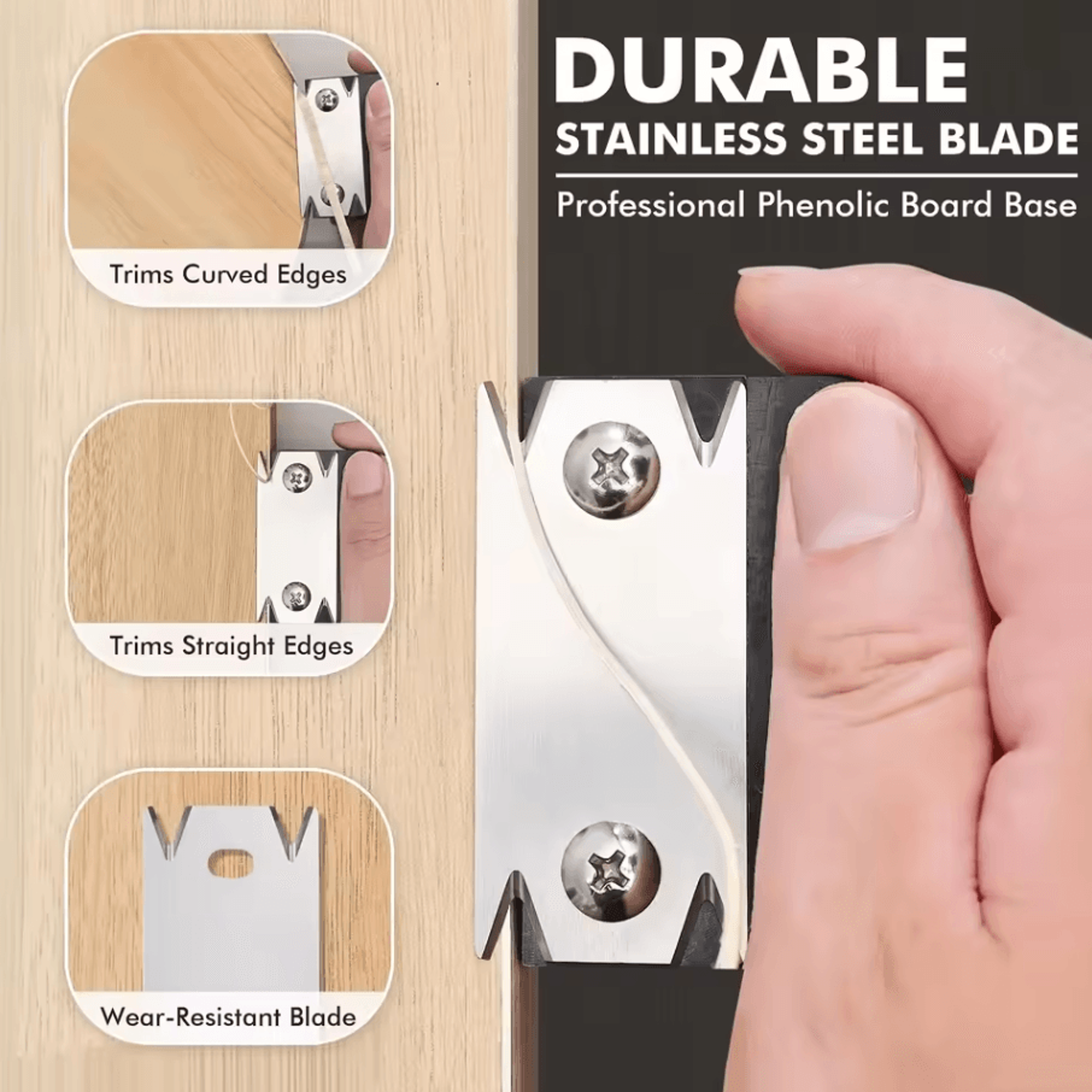 Woodworking Chamfer And Deburring Tool Edge Corner Planer Fillet Scraper Knife 1
