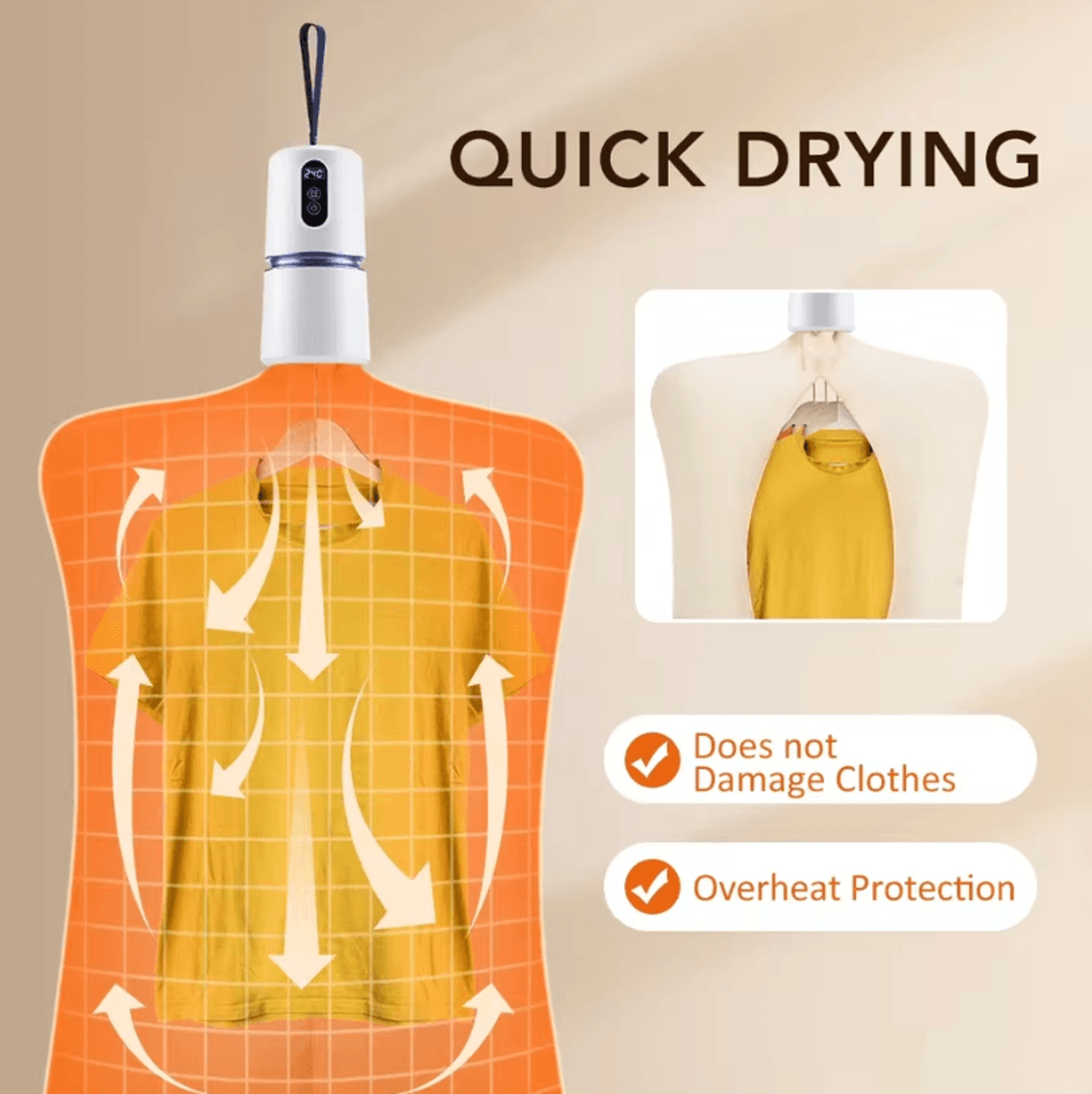 Portable Smart Clothes Dryer 110220V Tumble Laundry Dryer With Timer For Travel And Outdoor Use 1