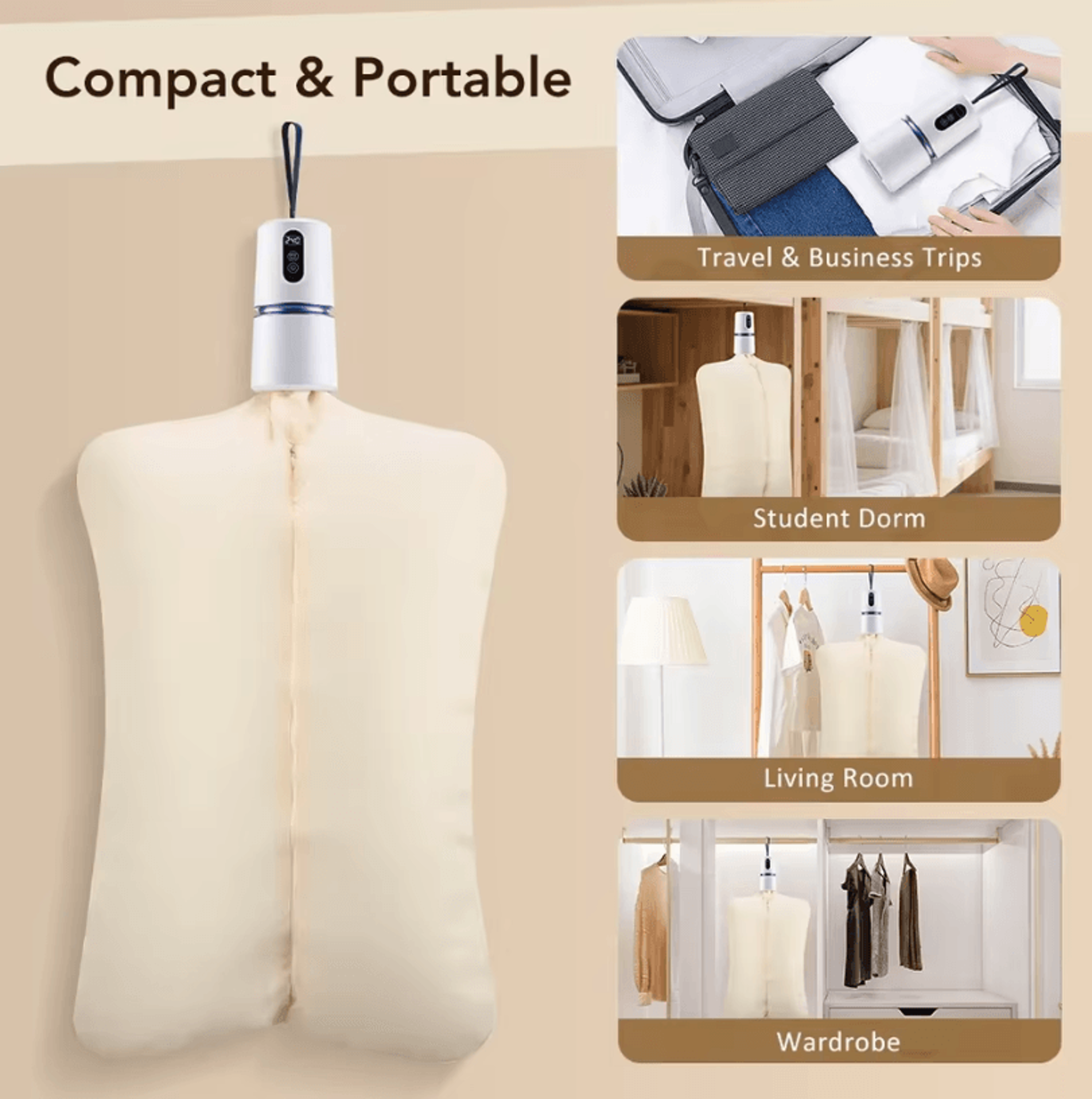 Portable Smart Clothes Dryer 110220V Tumble Laundry Dryer With Timer For Travel And Outdoor Use 2