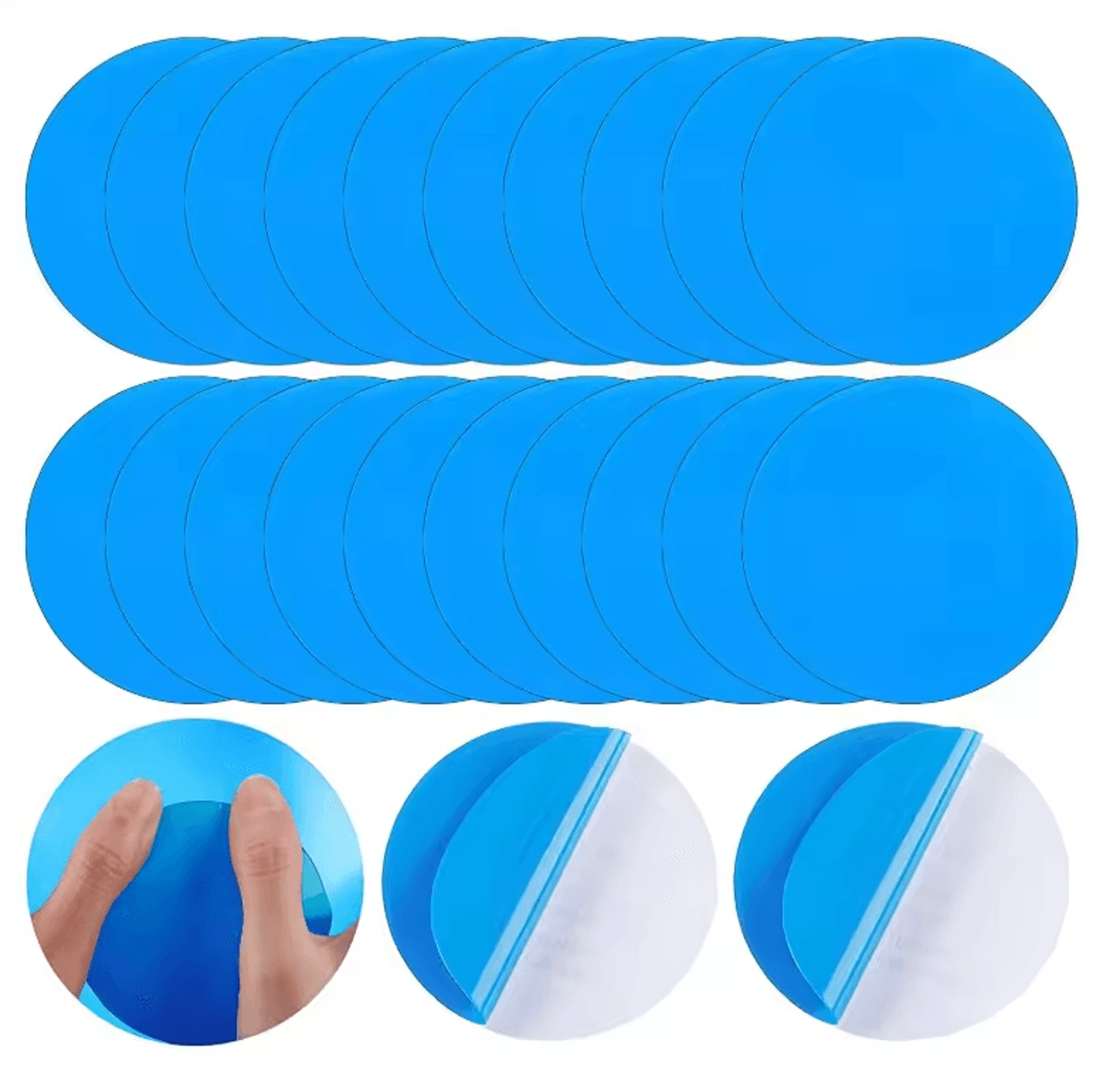 1020 Pieces Underwater SelfAdhesive Swimming Pool Patch  PVC Pool Repair Kit 1
