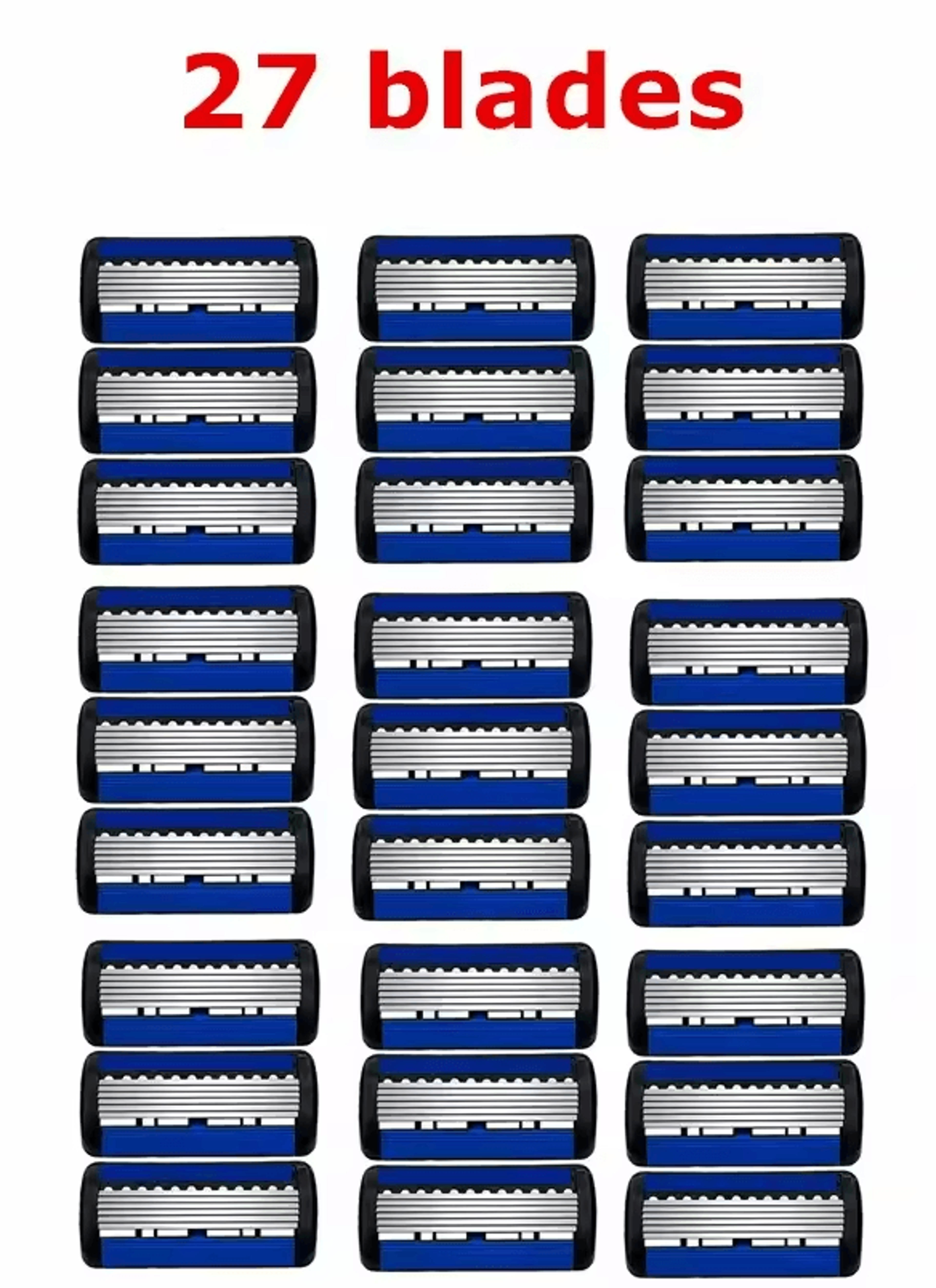 Classic 6Edge Safety Razor  Manual Shaver With 27 Replacement Blades For Mens  Womens Hair Removal 10