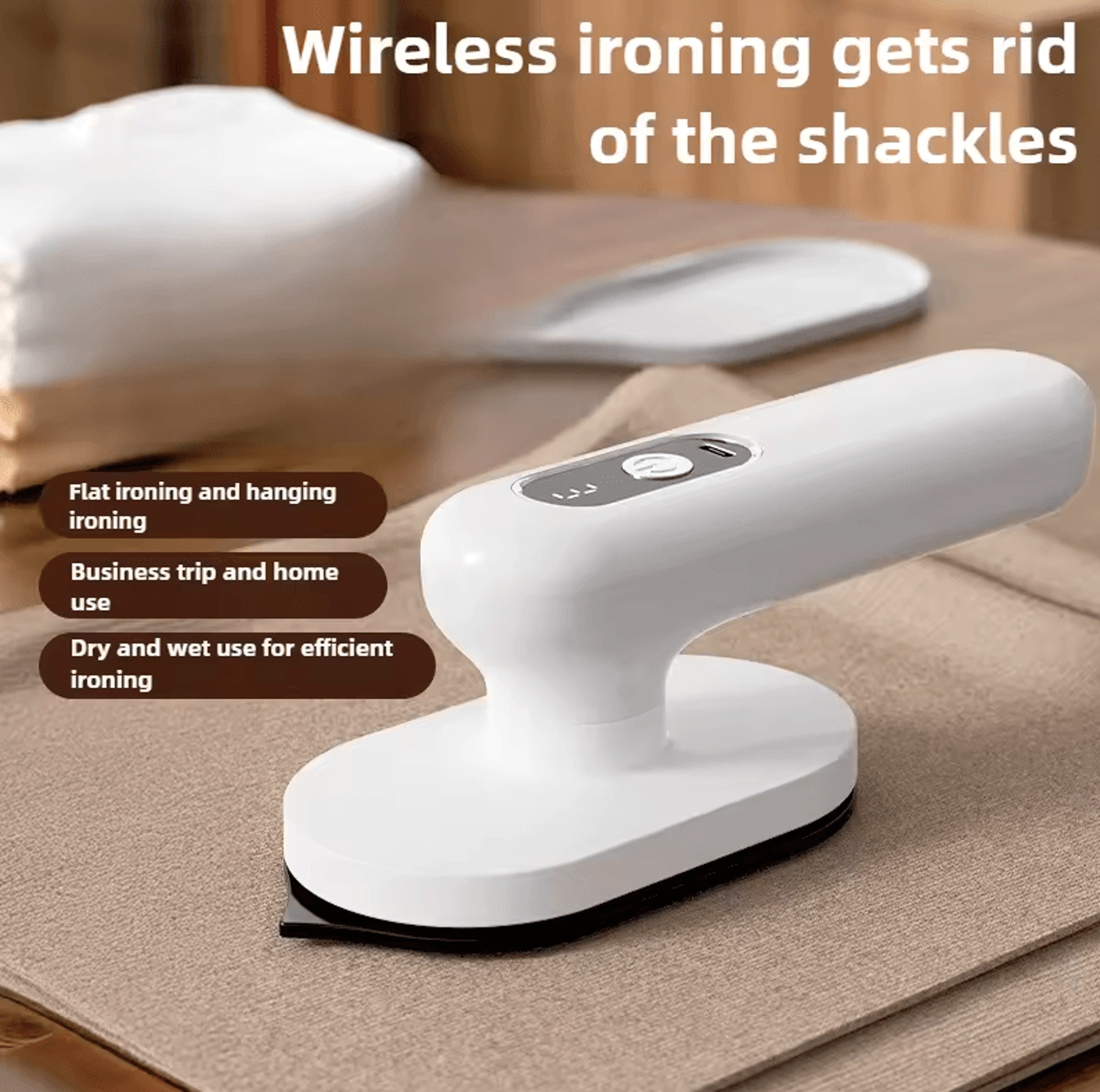 Portable Electric Clothes Steamer  Lightweight Handheld Rechargeable Ironing Machine For Travel 1