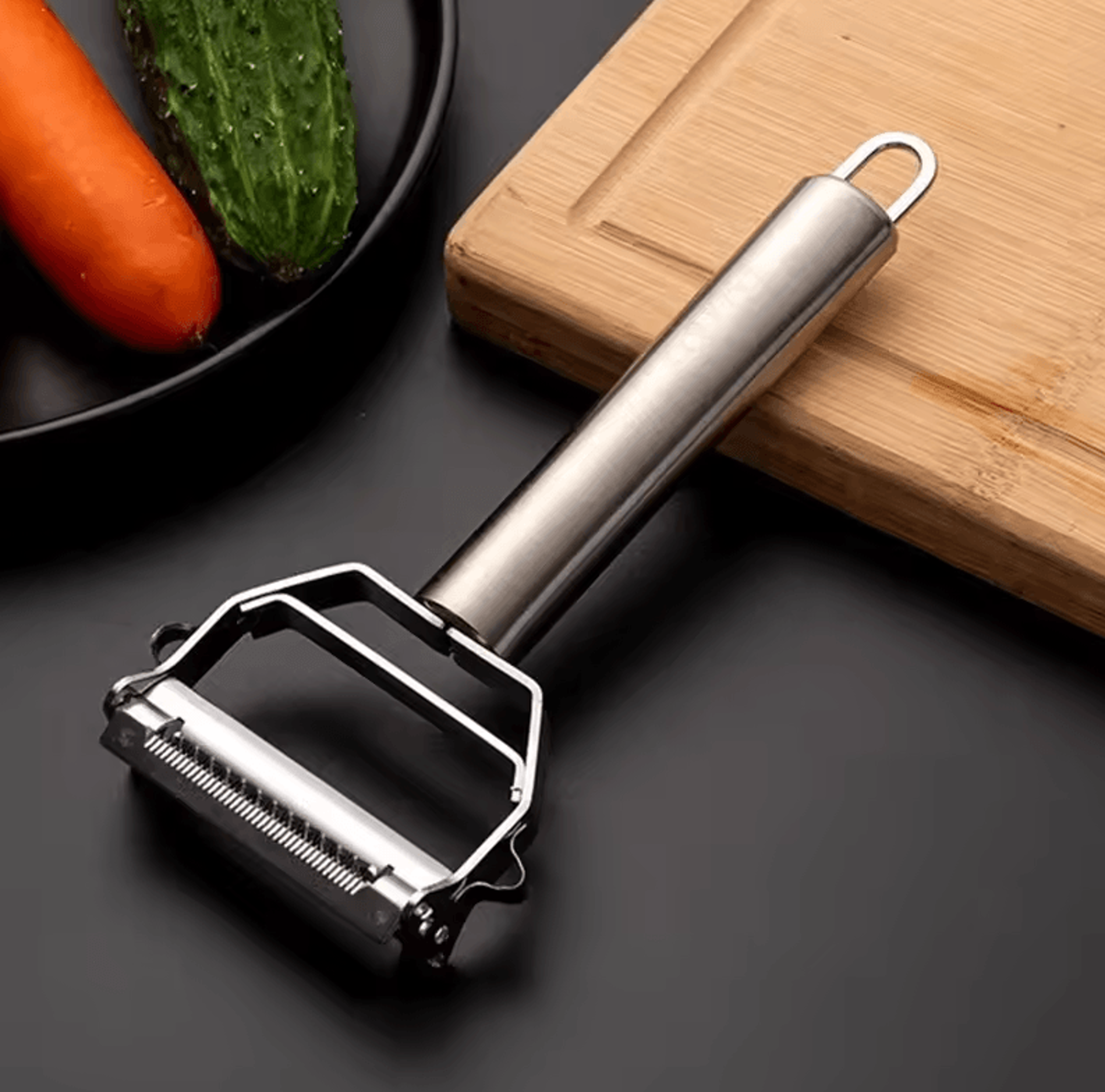 DoubleHead Stainless Steel Vegetable Peeler  MultiFunction Fruit  Melon Planer For Kitchen 2