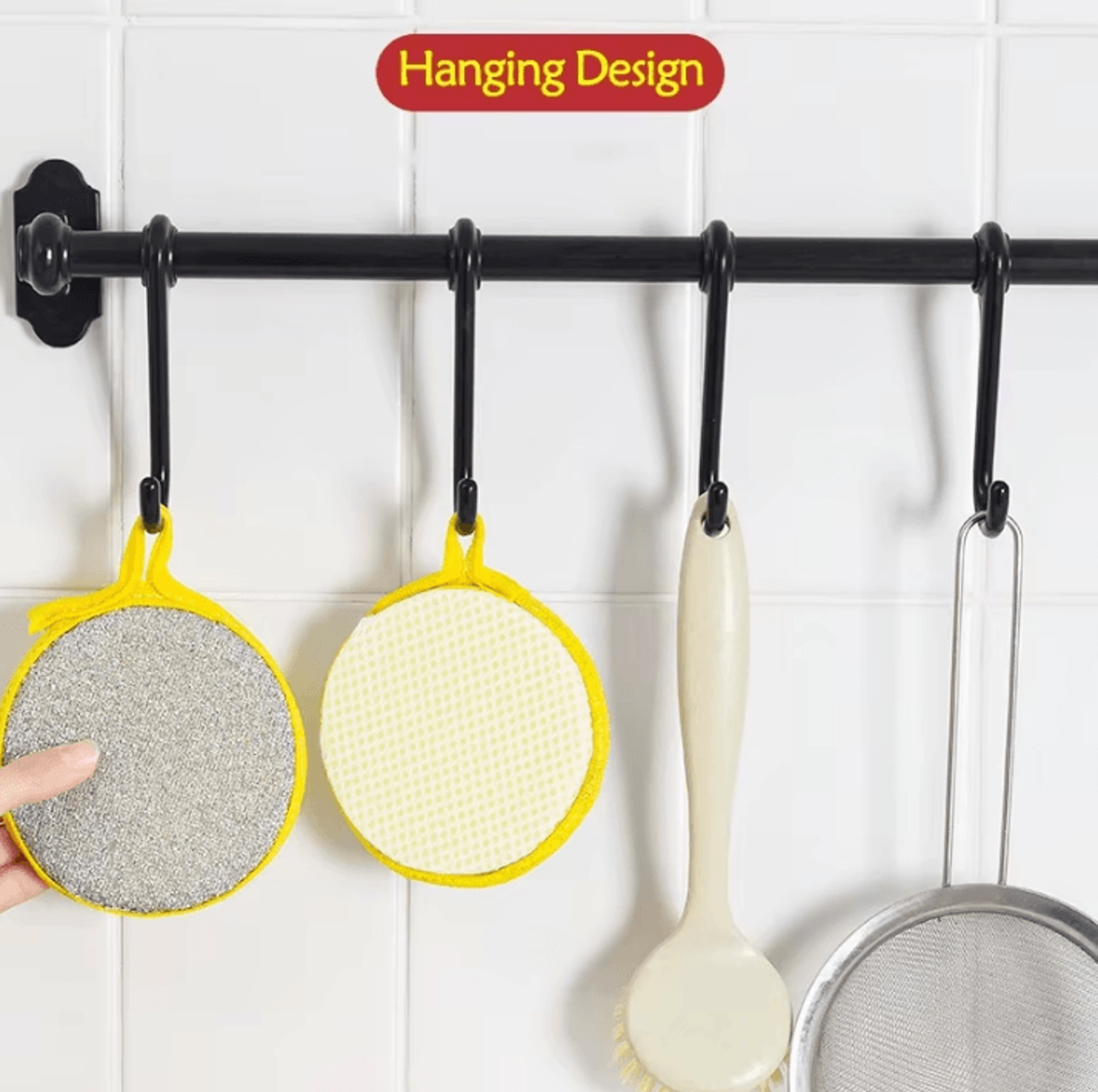 Double Side Dishwashing Sponges For Pan Pot Cleaning 51020 Pieces 4