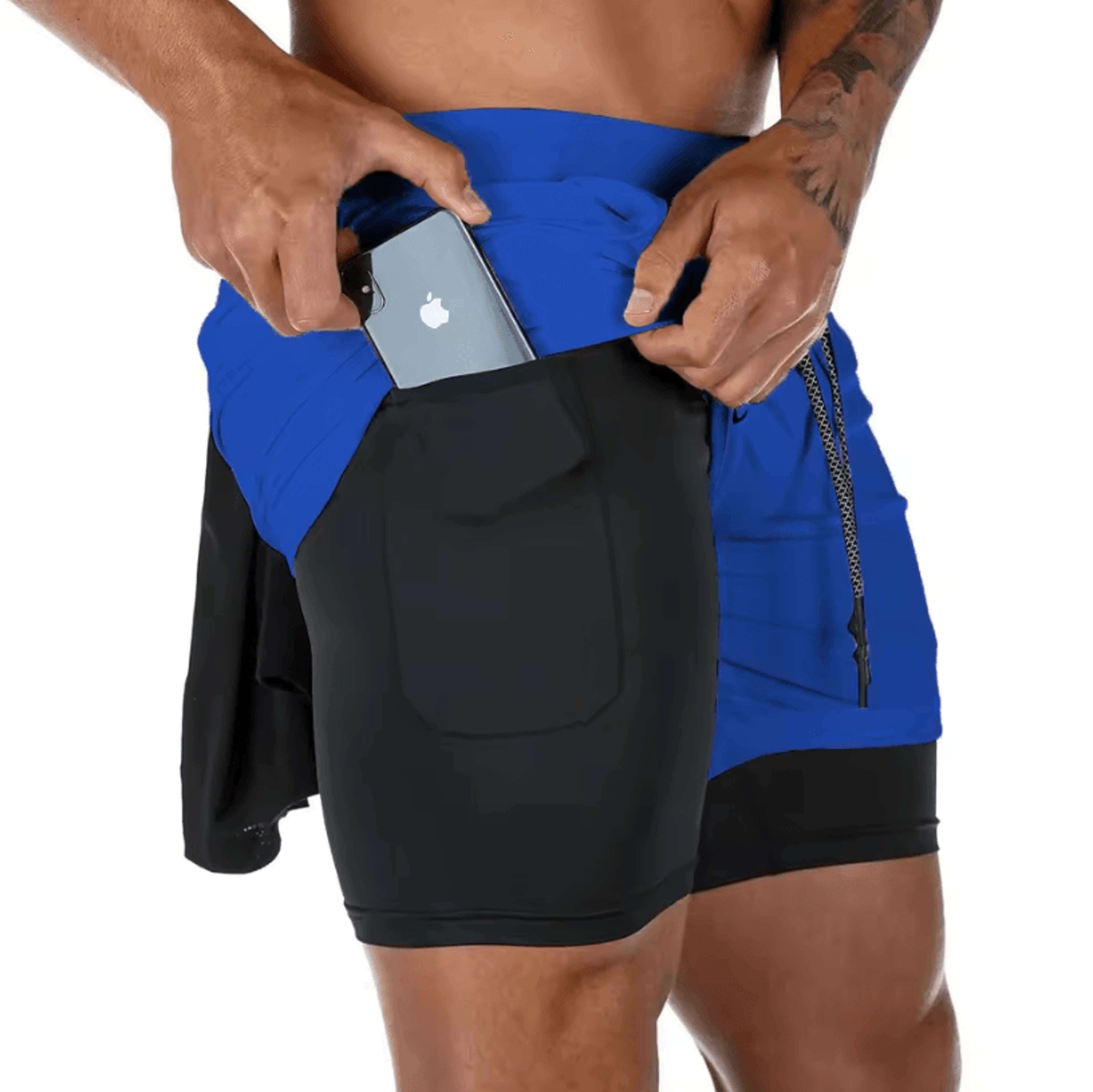 Camo Running Shorts For Men  2in1 QuickDry Gym  Fitness Jogging Shorts 16