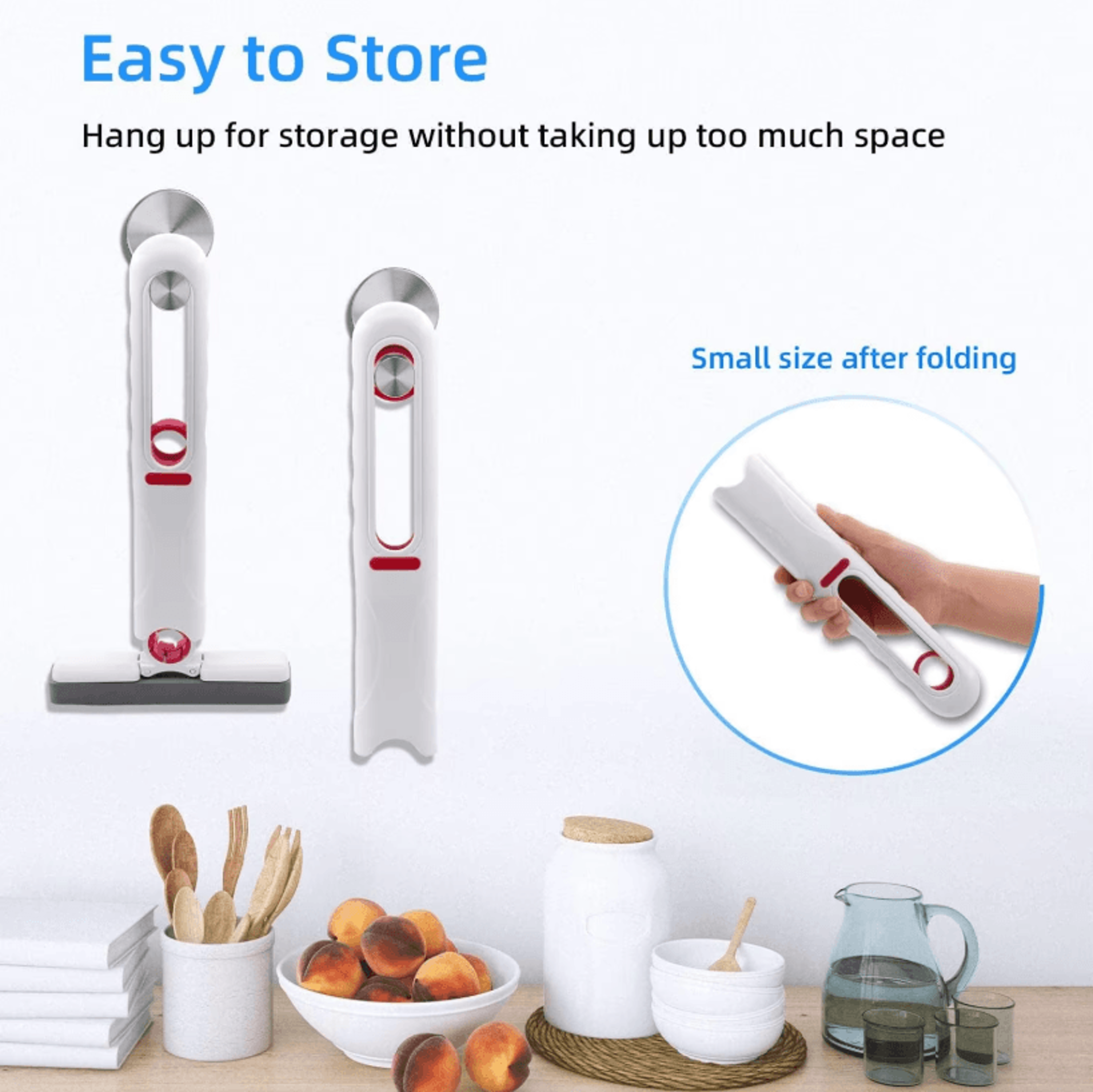SelfSqueezing Mini Mop  Portable Folding Cleaning Mop With Sponge For Home Floor Washing Tool And C 2
