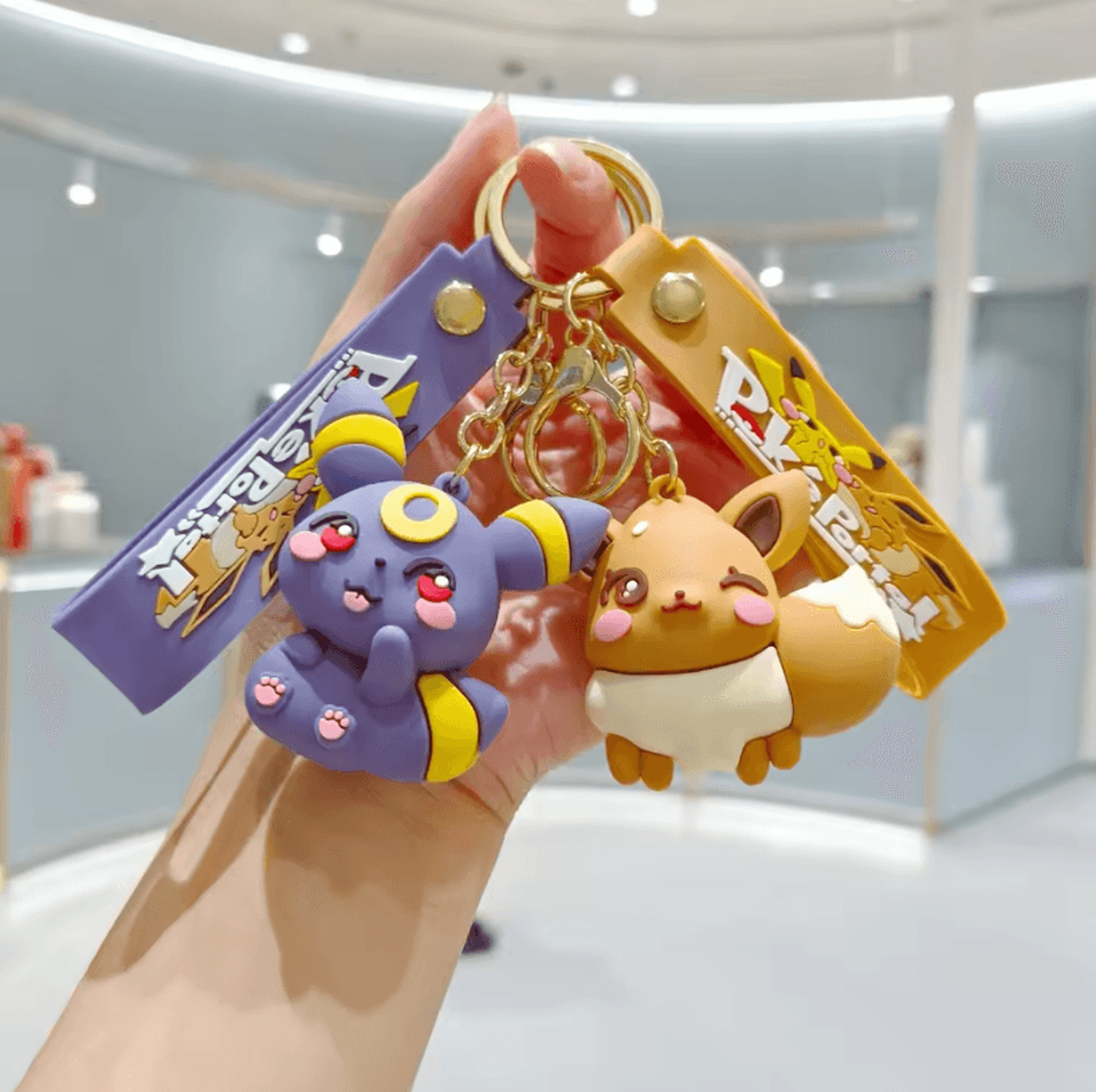Pokemon Pokemon Keychain Cute Cartoon PVC Bag Charm Accessory For School Bag And Car Small Gift For 11