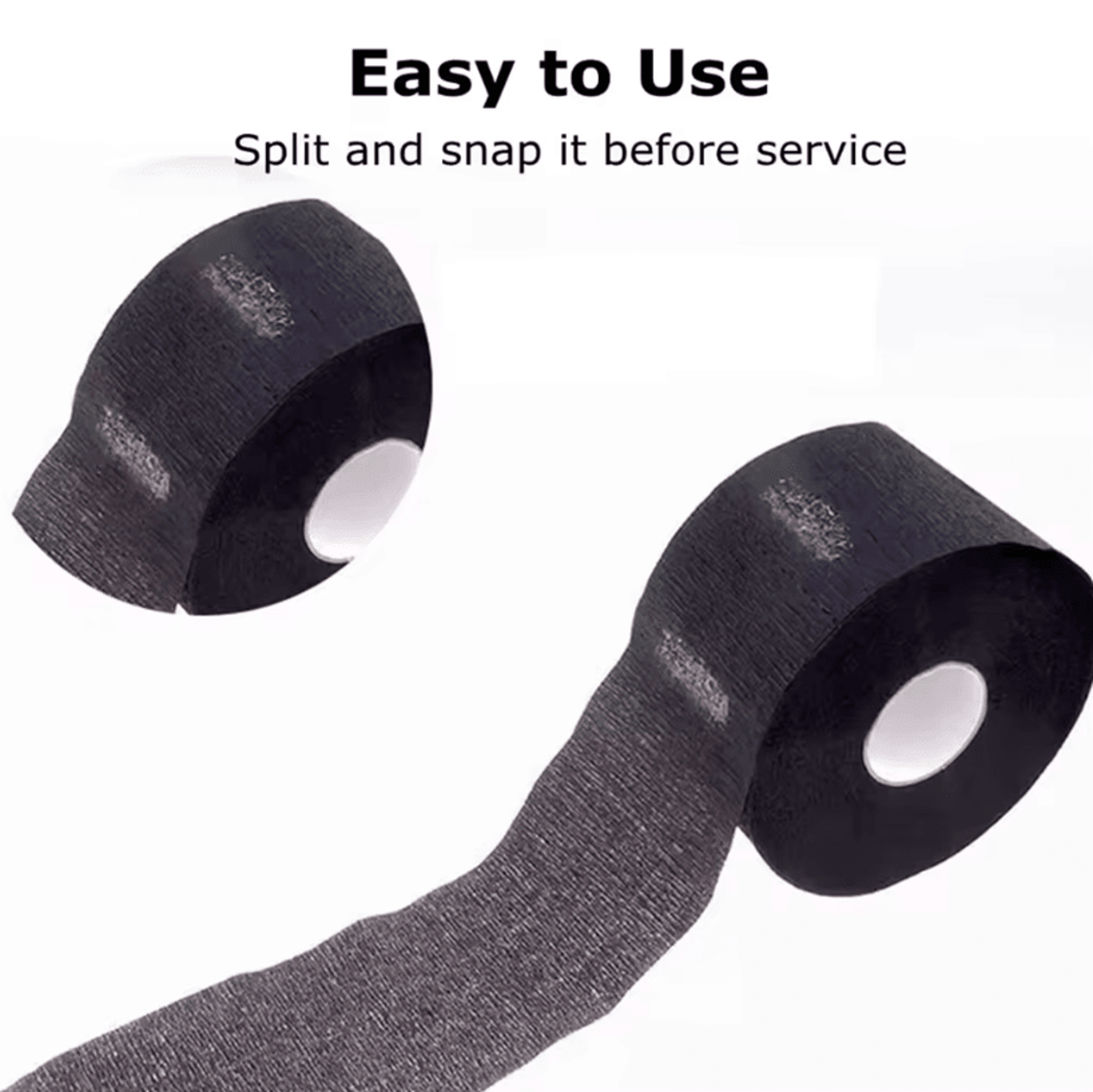 Professional Barber Neck Paper Roll Black  Salon Hairdresser Neck Covering For Hair Cutting And Sty 1