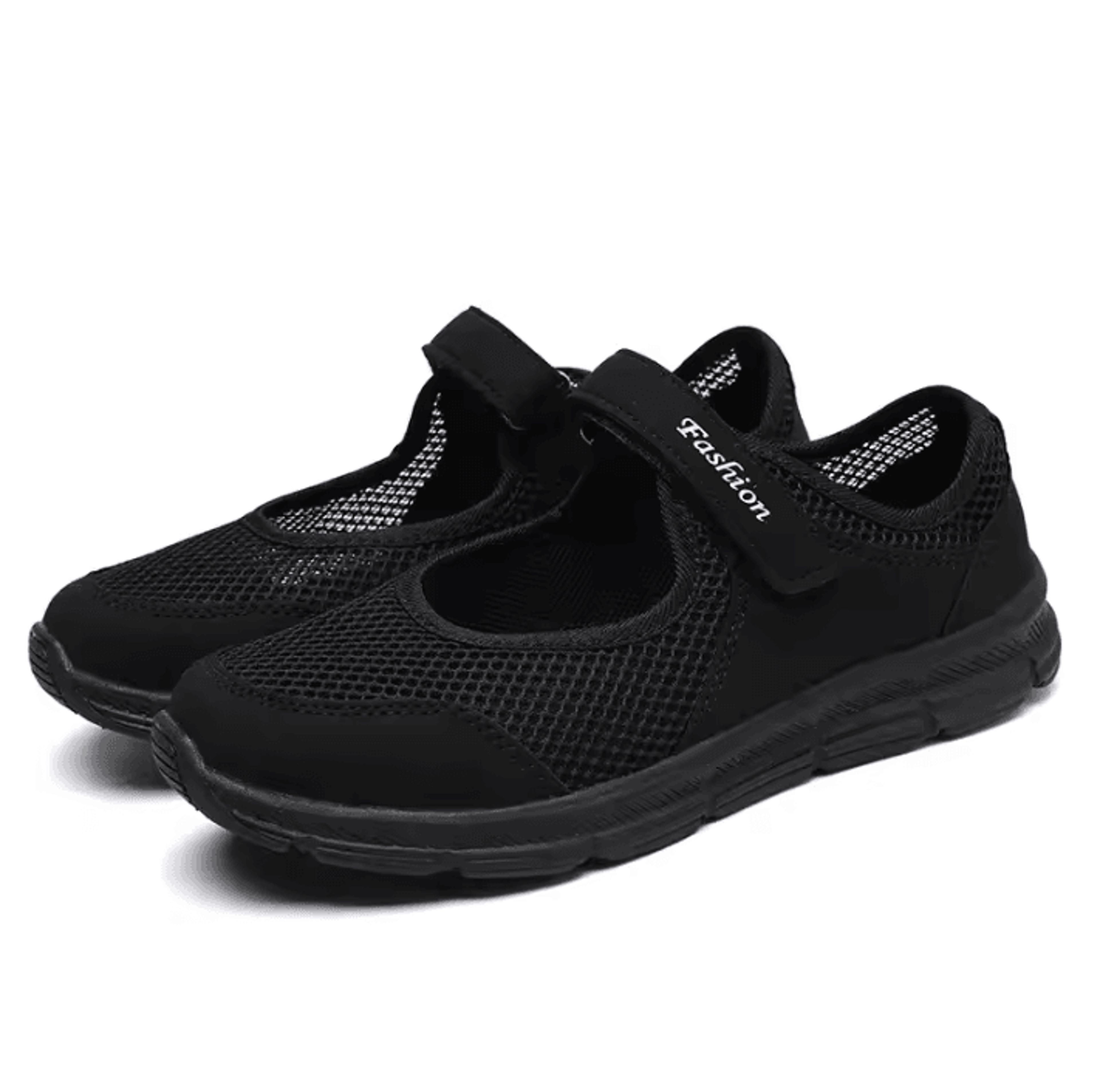 Womens Breathable Mesh Sneakers  White Vulcanized Casual Walking And Work Shoes 6