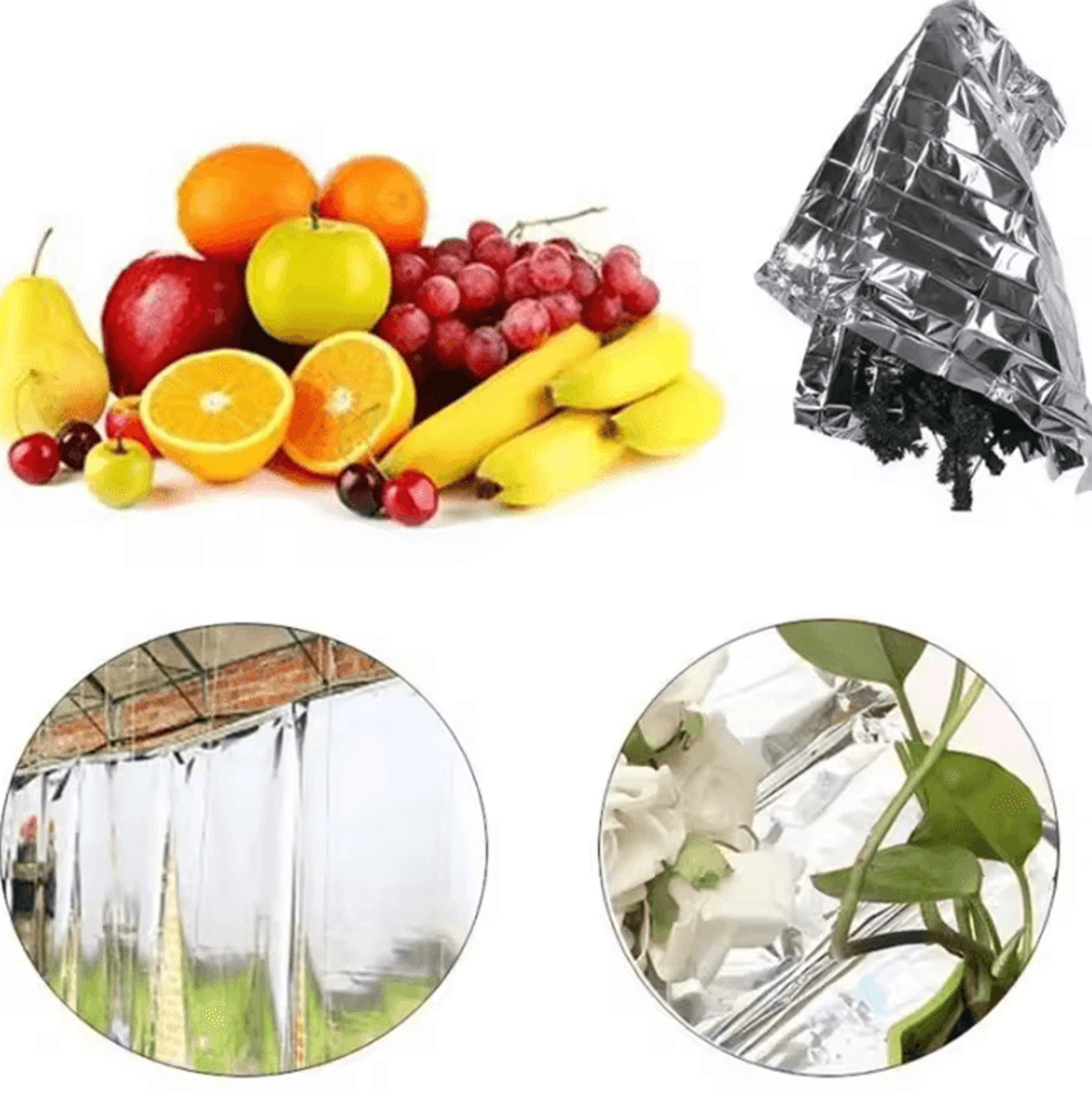 High Reflective Polyester Film Sheet 8268 By 5118 In  Silver Grow Tent Reflective Mylar Liner 4