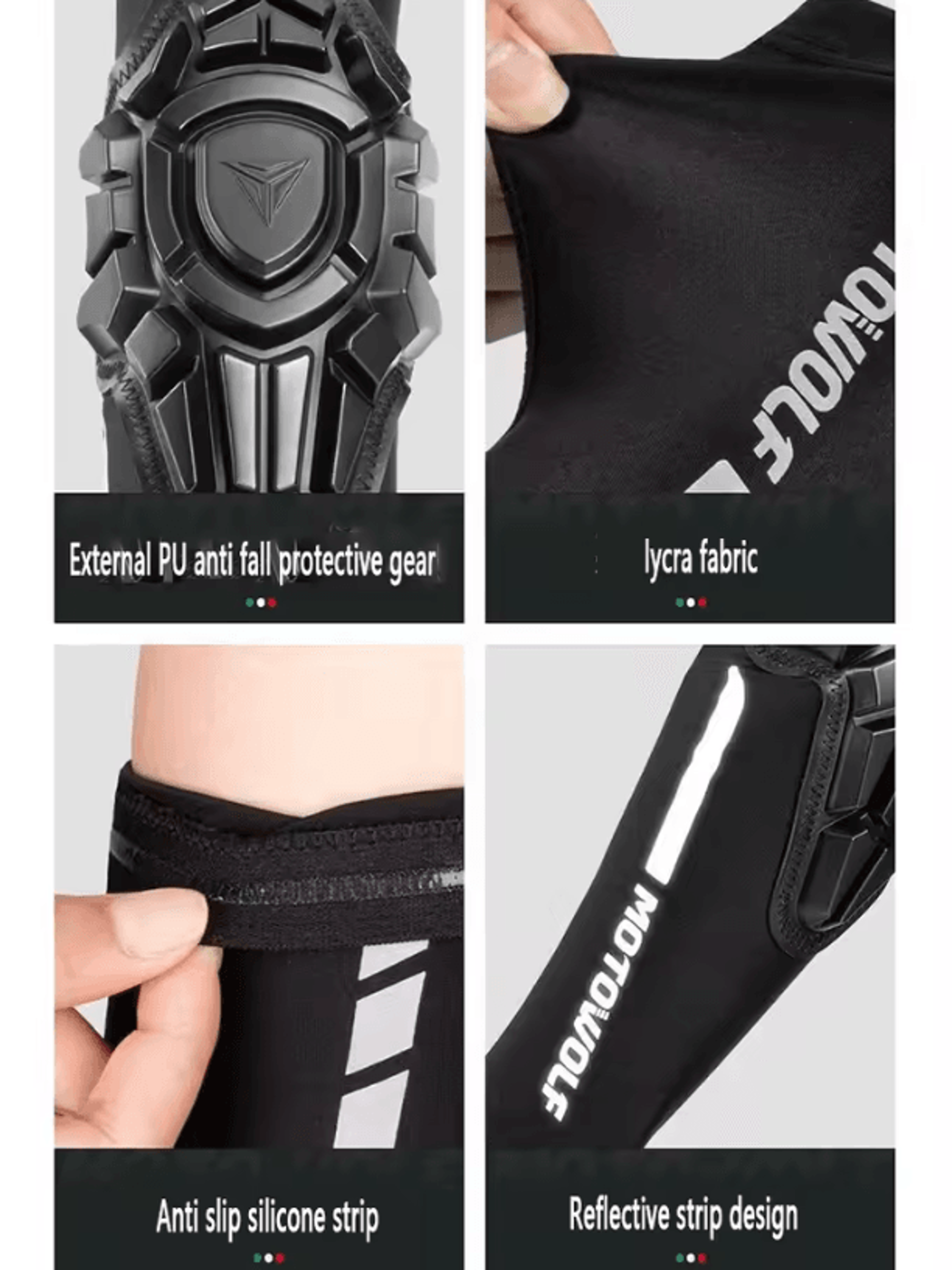 MOTOWOLF Summer Motorcycle Elbow Pads  MTB Motocross  Cycling Protection Gear 4