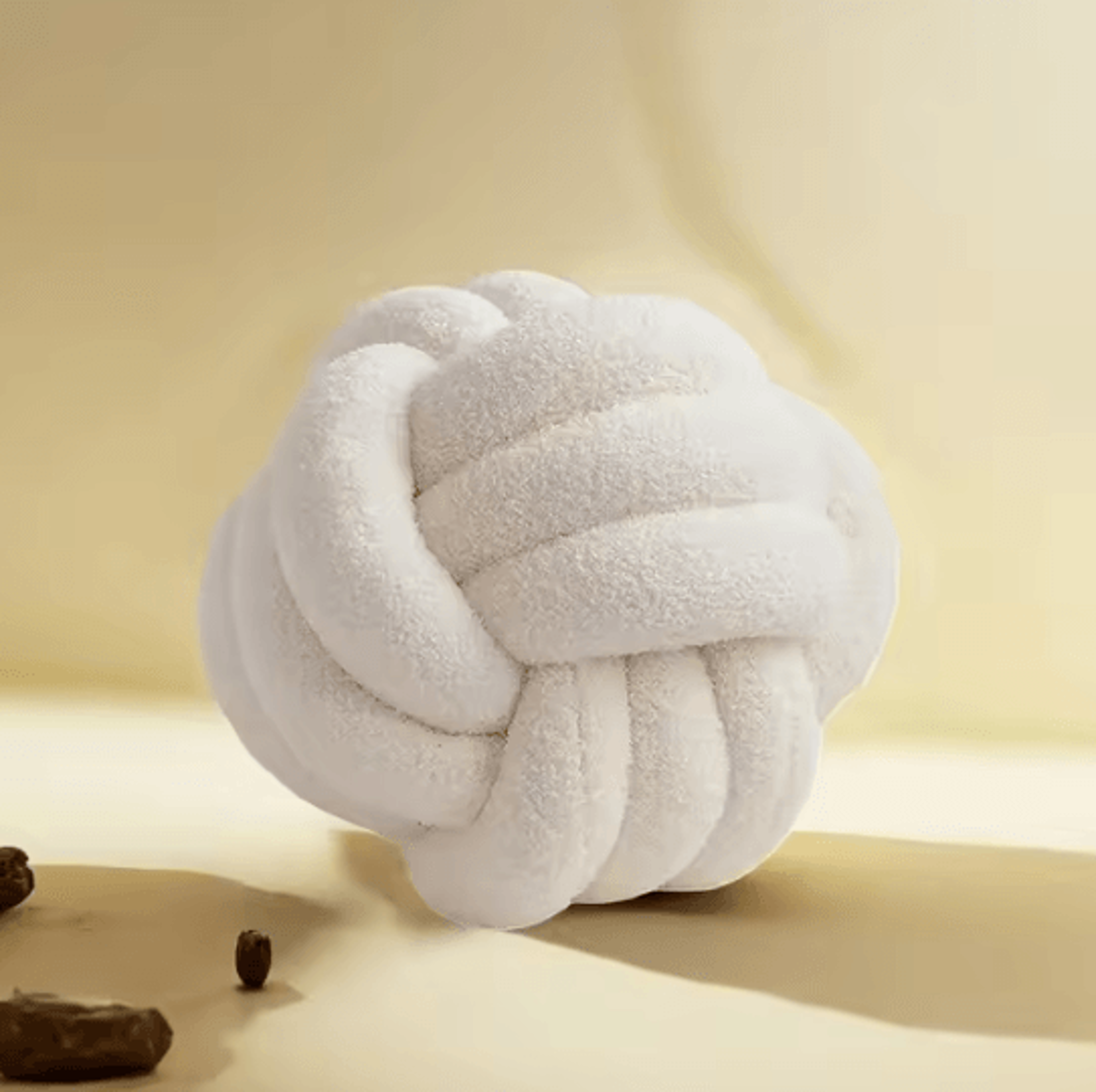 KnotCushion Woven Ball Pillow With Backrest  Decorative Round Knot Cushion For Sofa  Bedroom 5