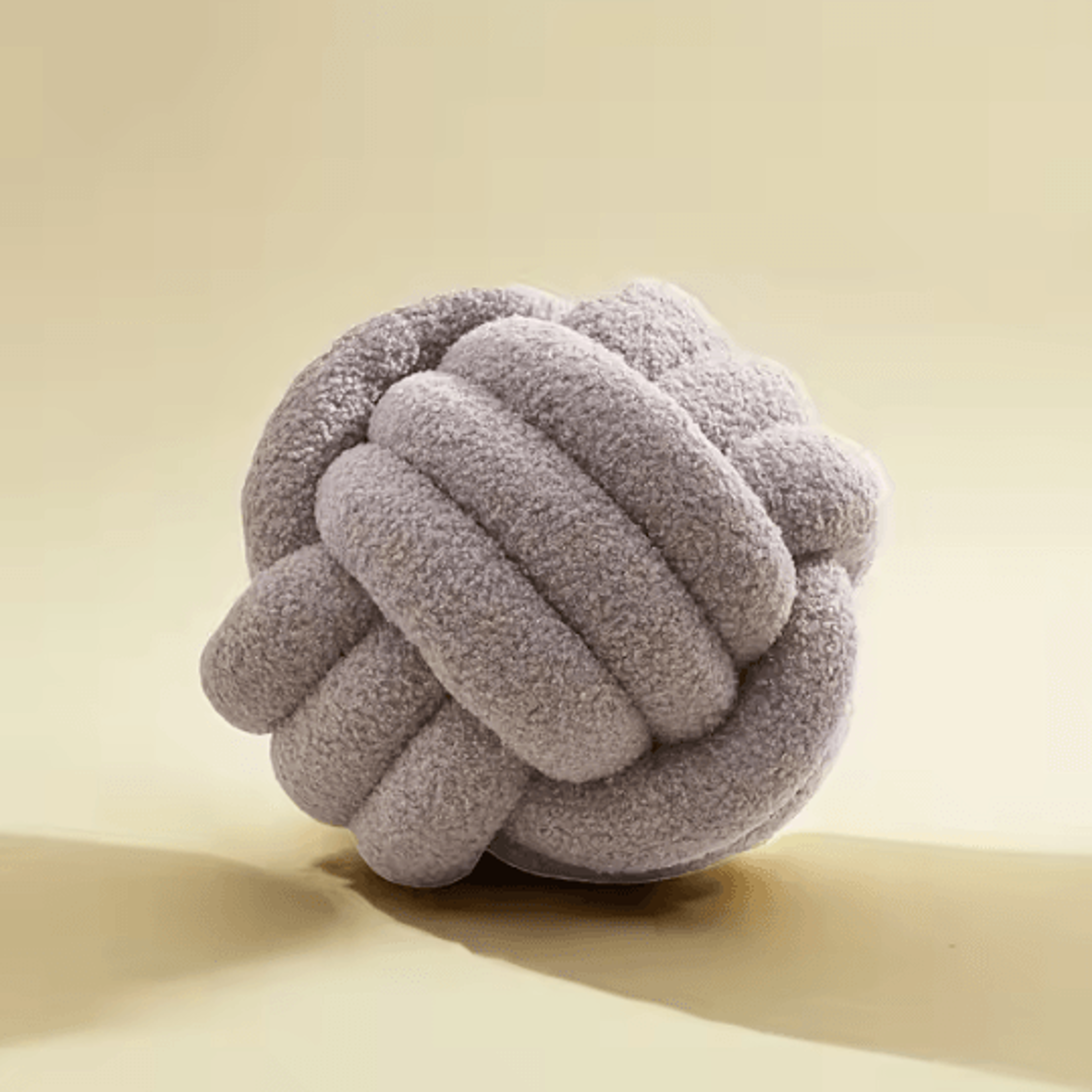 CozyKnot Woven Ball Cushion With Backrest  Plush Round Decorative Pillow For Sofa  Bed 8