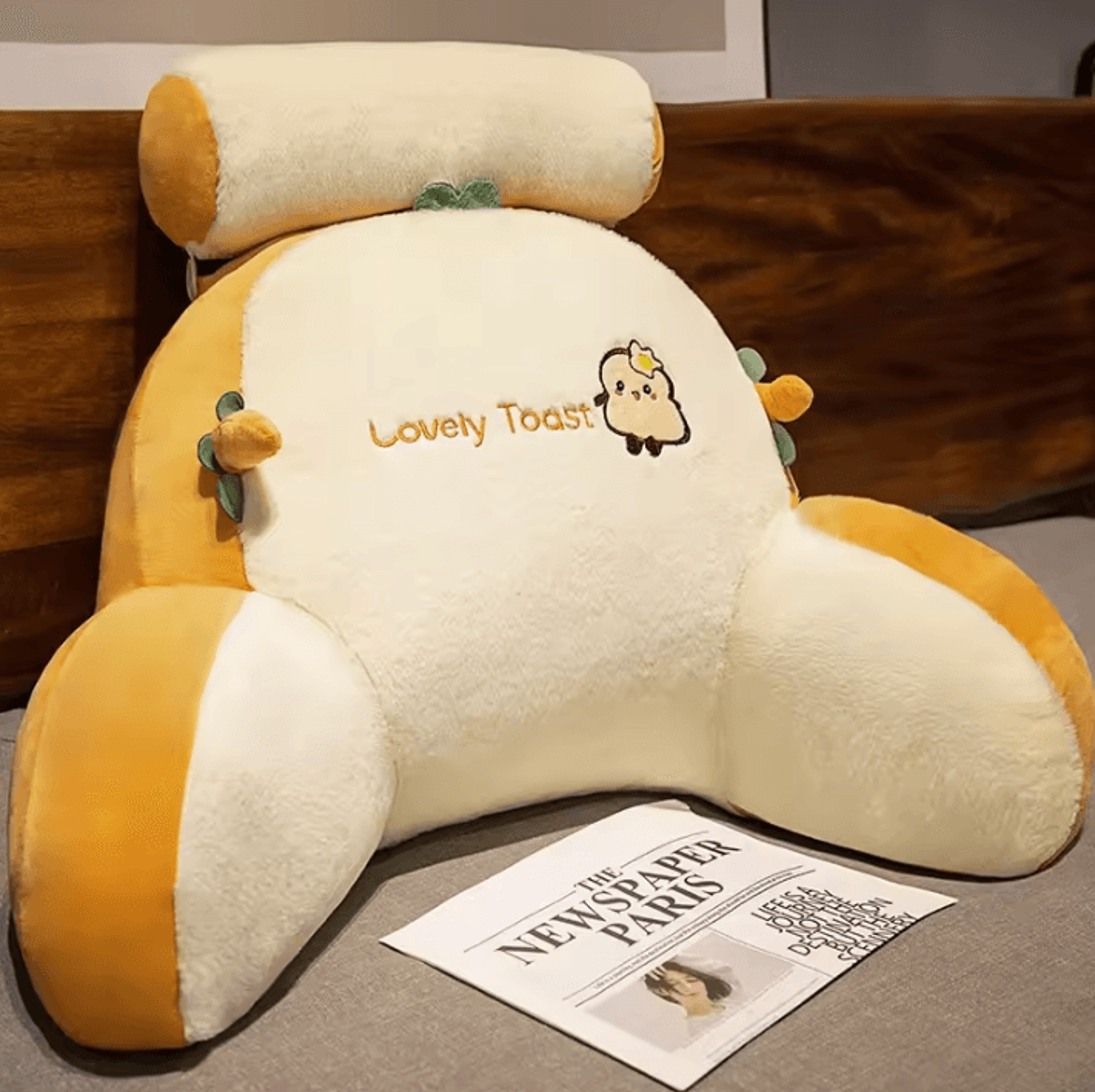 CloudRest Support Backrest Pillow  Plush Bed  Sofa Waist Protection Cushion 6