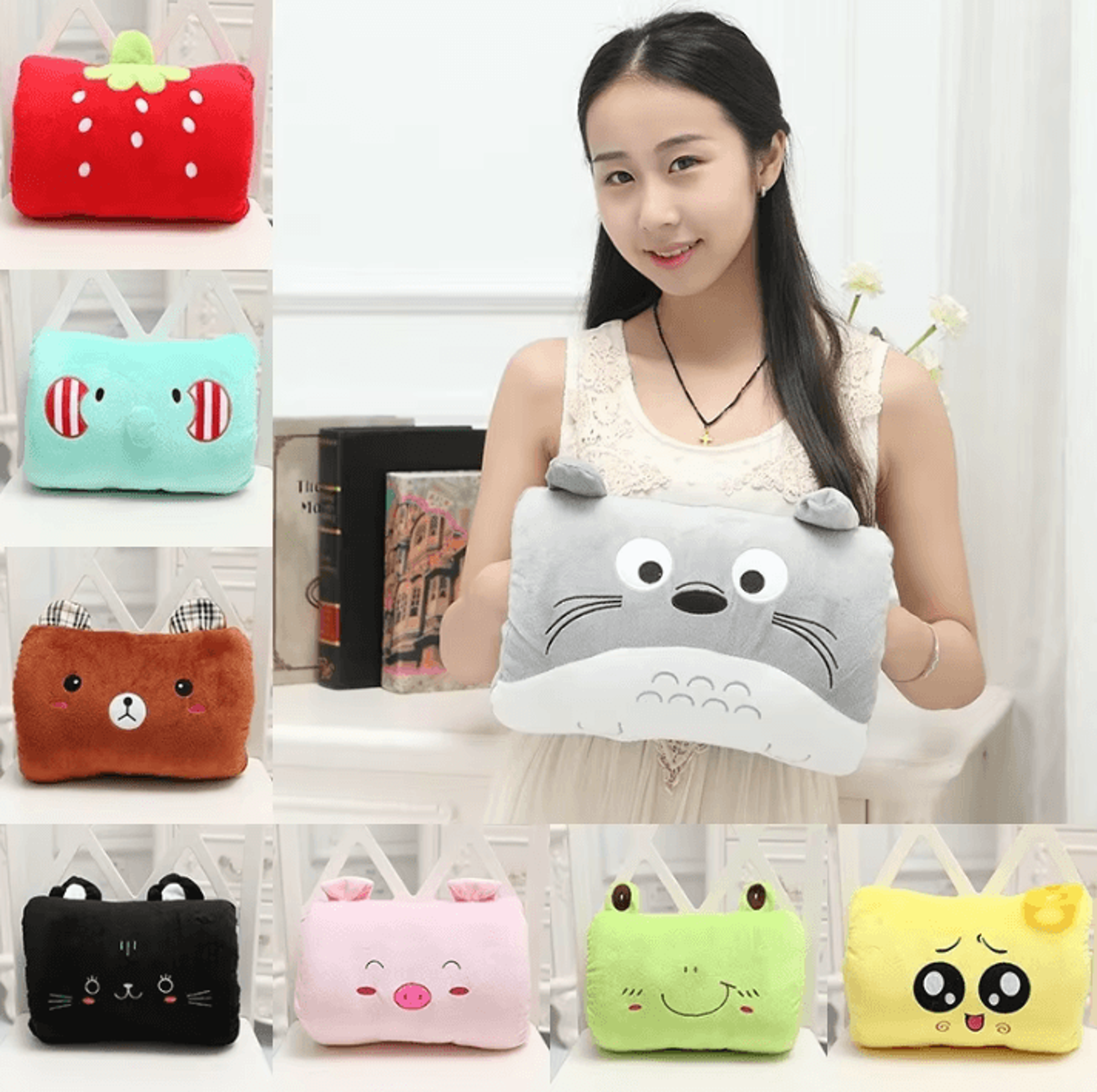 HeroNap Plush Arm Pillow  Cute Cartoon HandWarmer Sleep Cushion For Kids 0