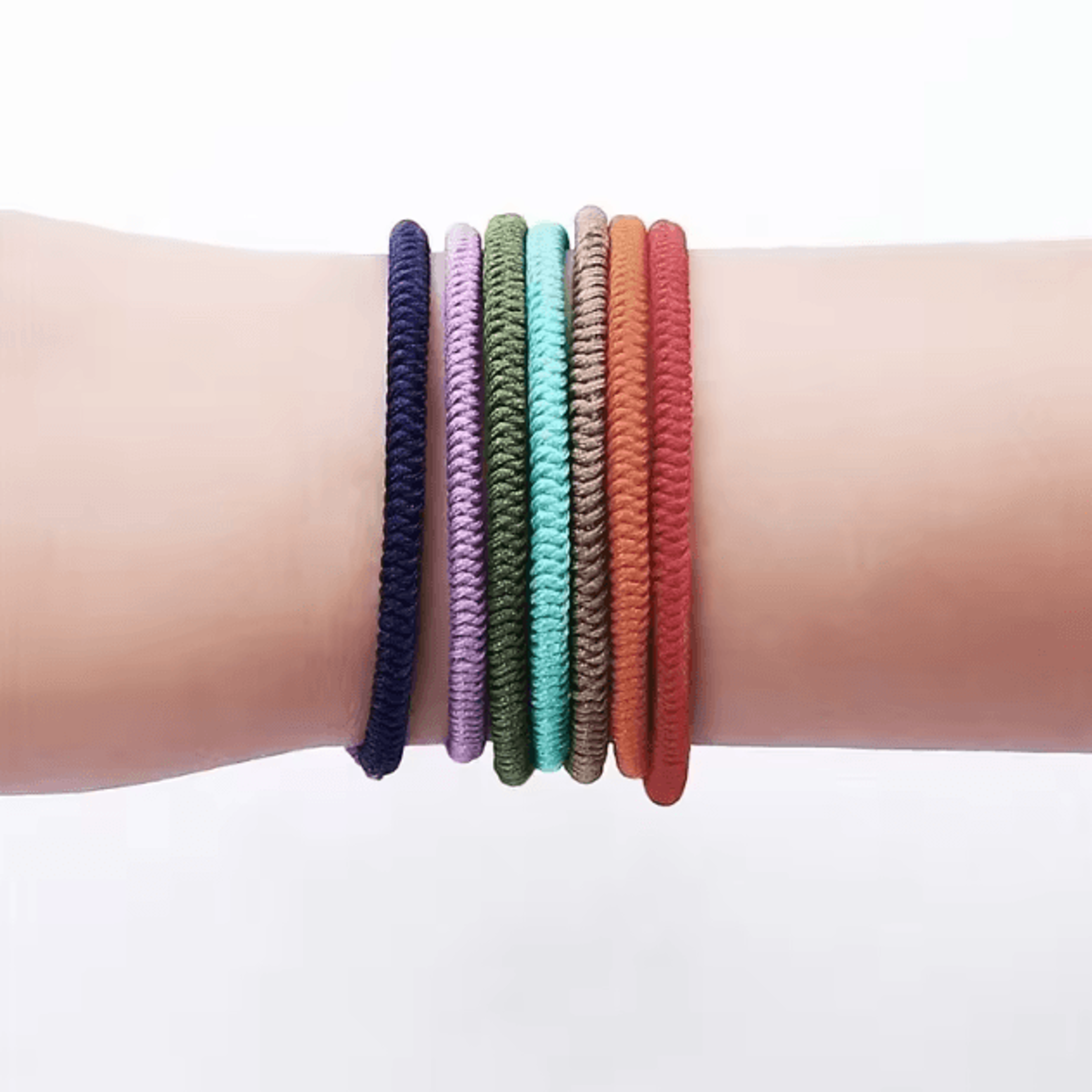 UnityWeave 7Color Woven Bracelet  Handmade Long Distance Relationship  Romantic Gift Rope 2