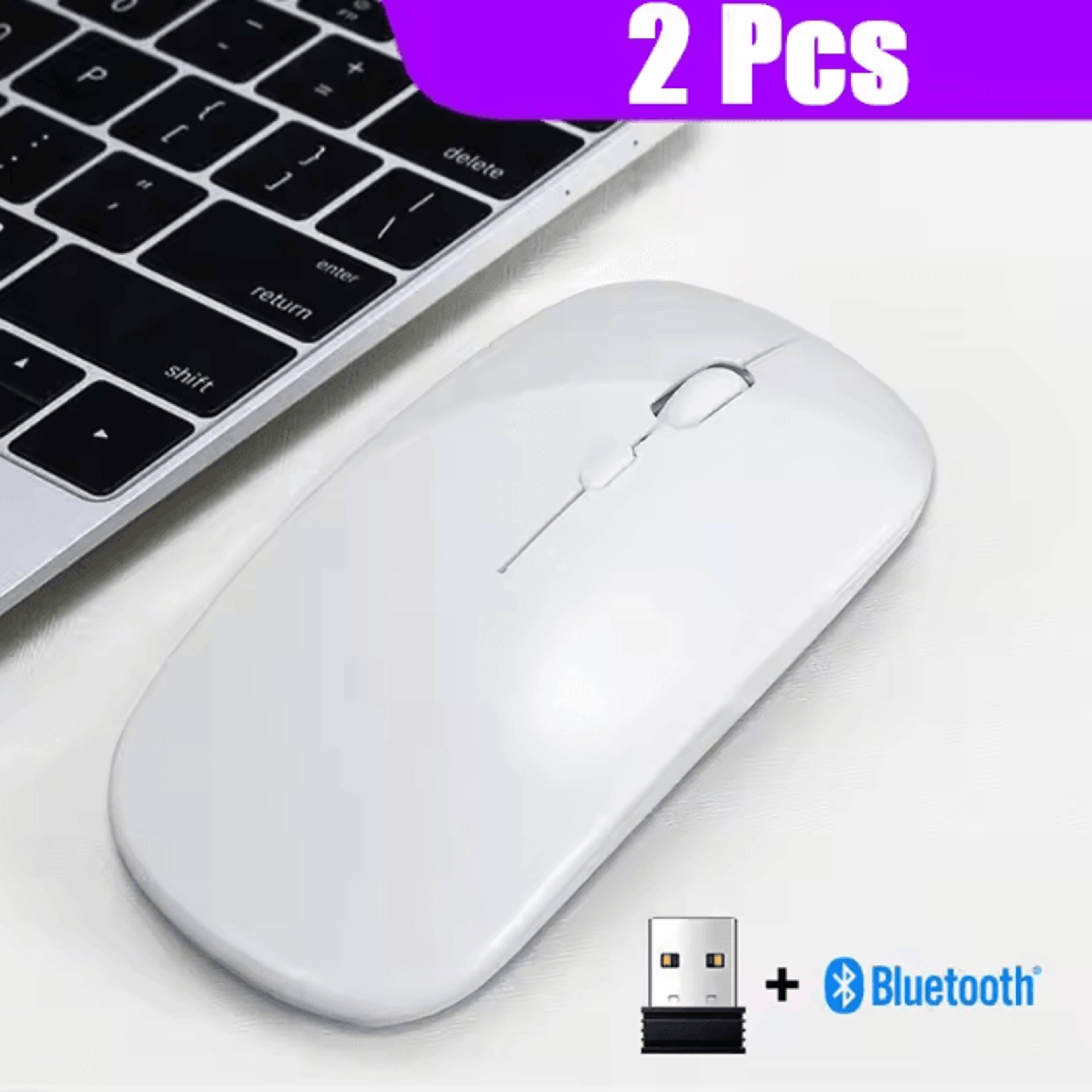 AirGlide Duo  UltraThin DualMode Wireless Mouse With Bluetooth 50 And 24GHz For Laptop And Tablet 10