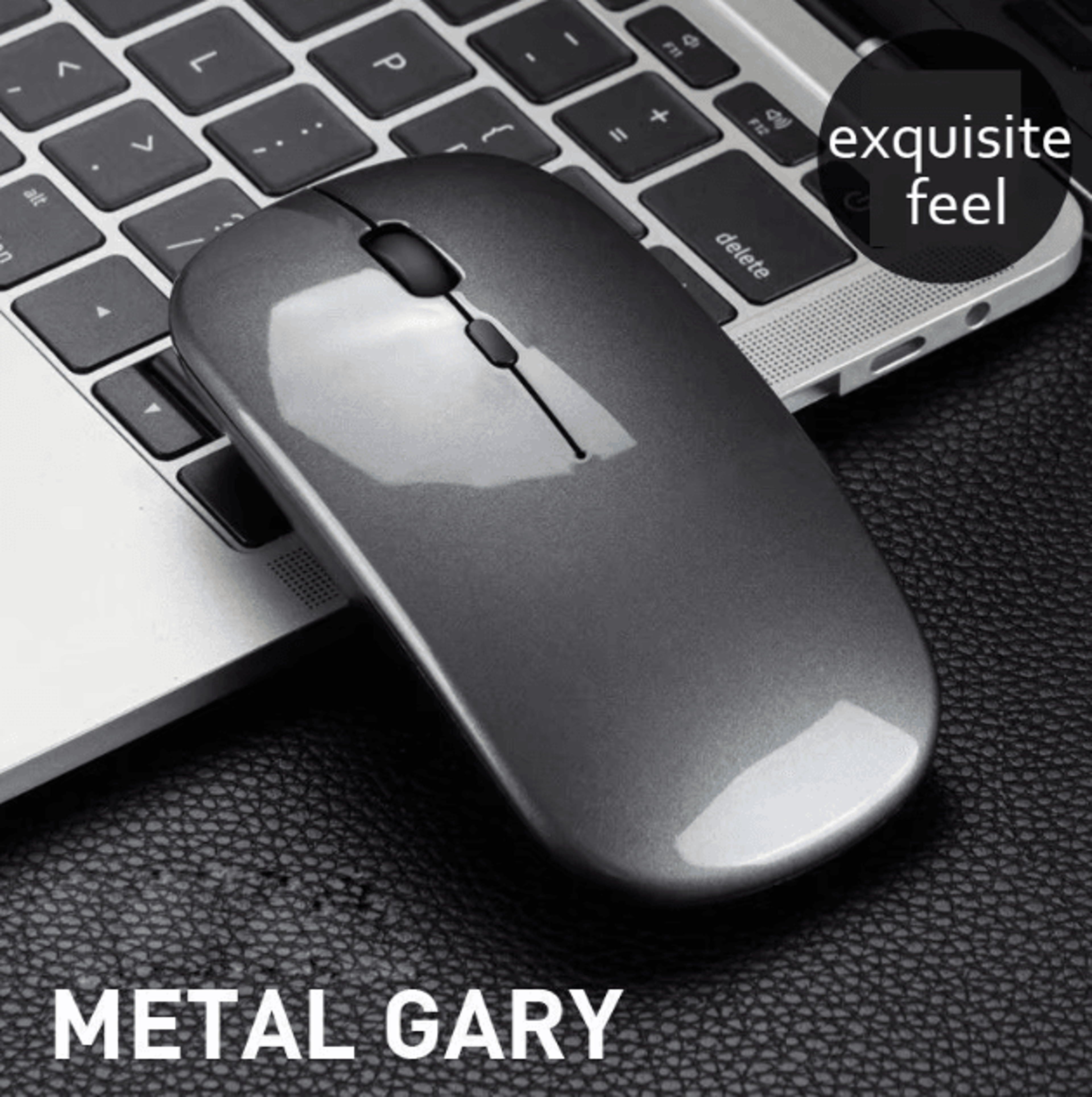 AirGlide Duo  UltraThin DualMode Wireless Mouse With Bluetooth 50 And 24GHz For Laptop And Tablet 2