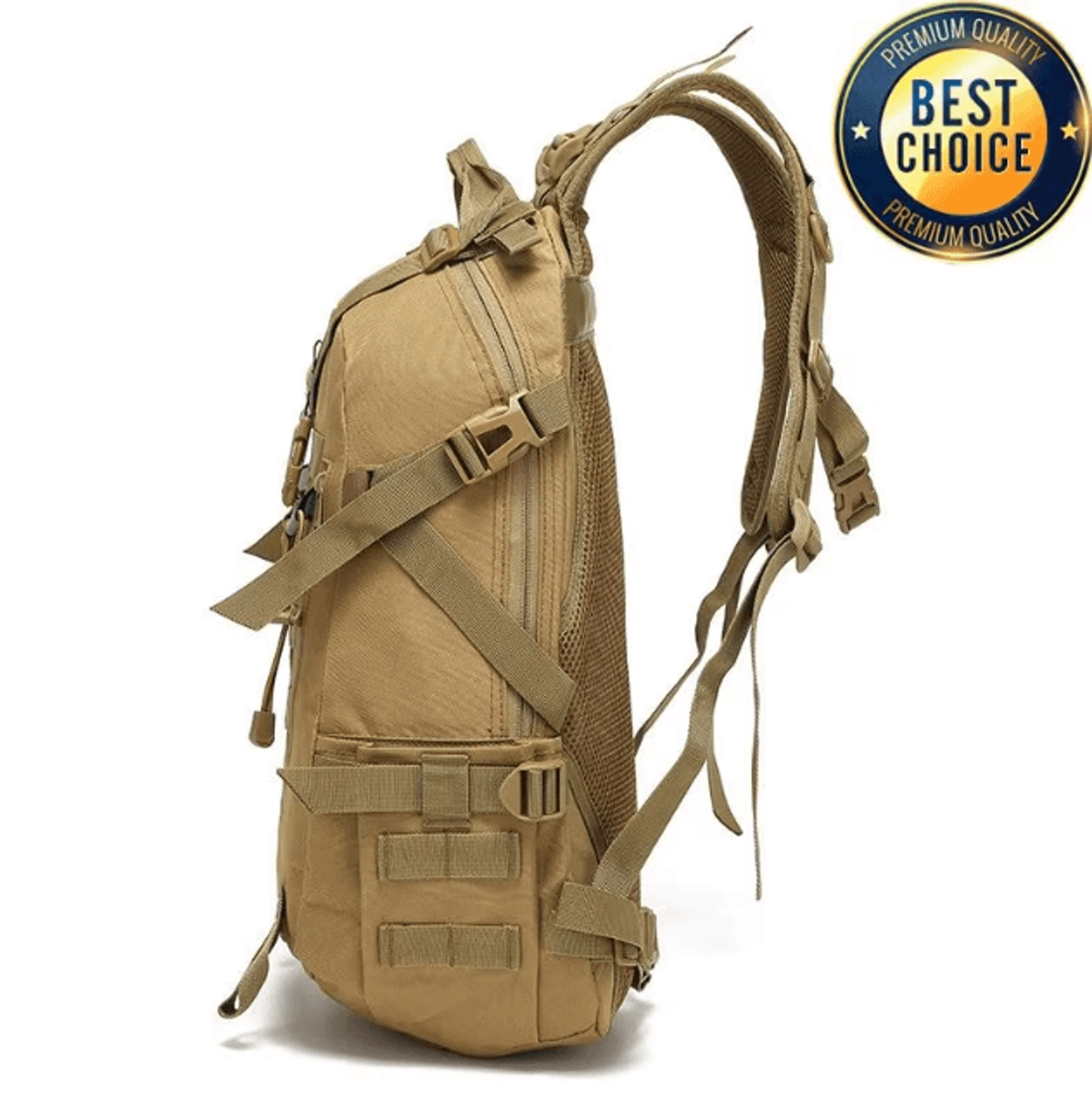 Sentinel Tactical Reflective Backpack  MOLLE Outdoor Rucksack For Hiking Camping  Travel 2