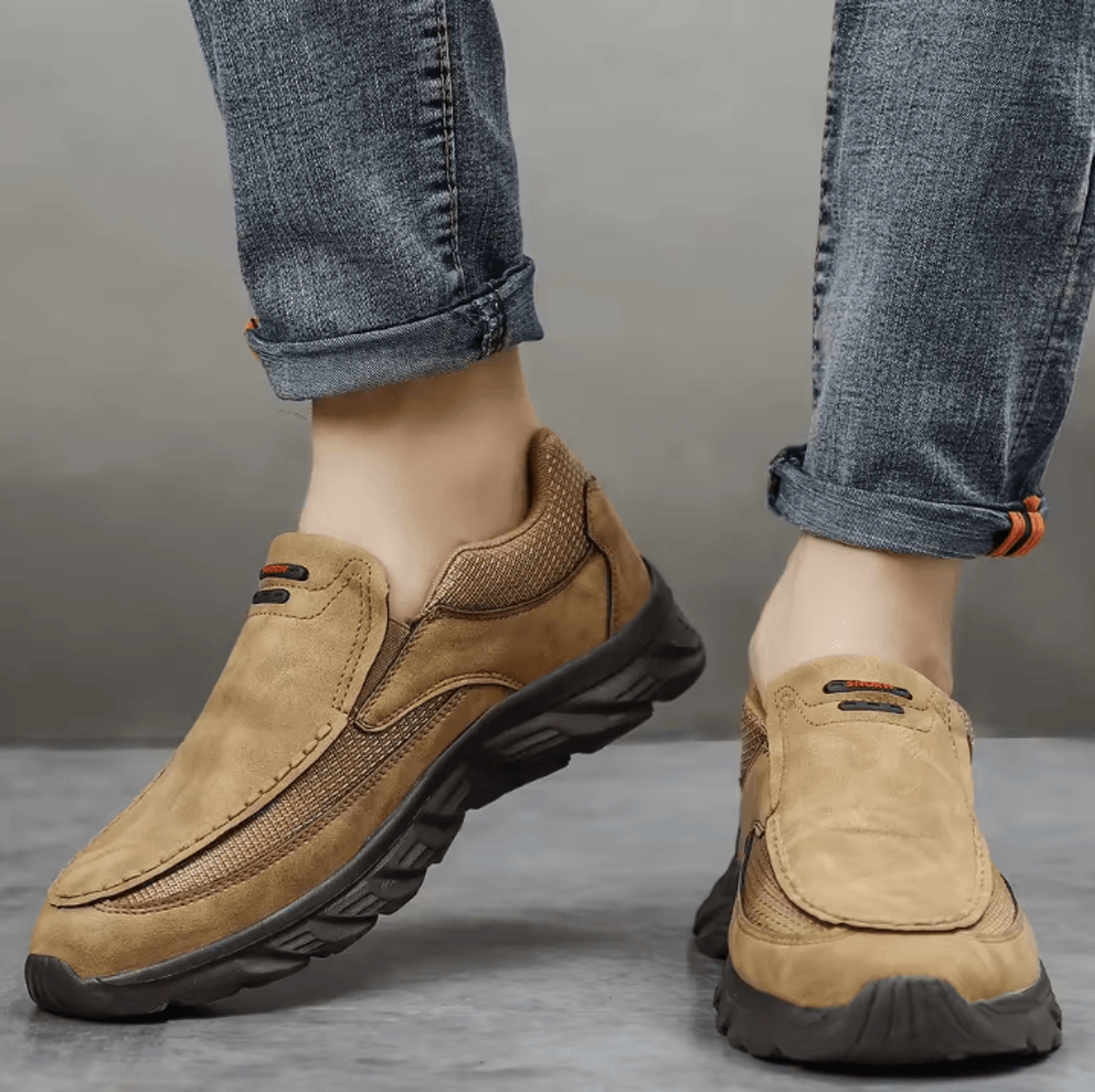 Men Leather Casual Shoes Comfortable Breathable Walking Sneakers And Loafers 2