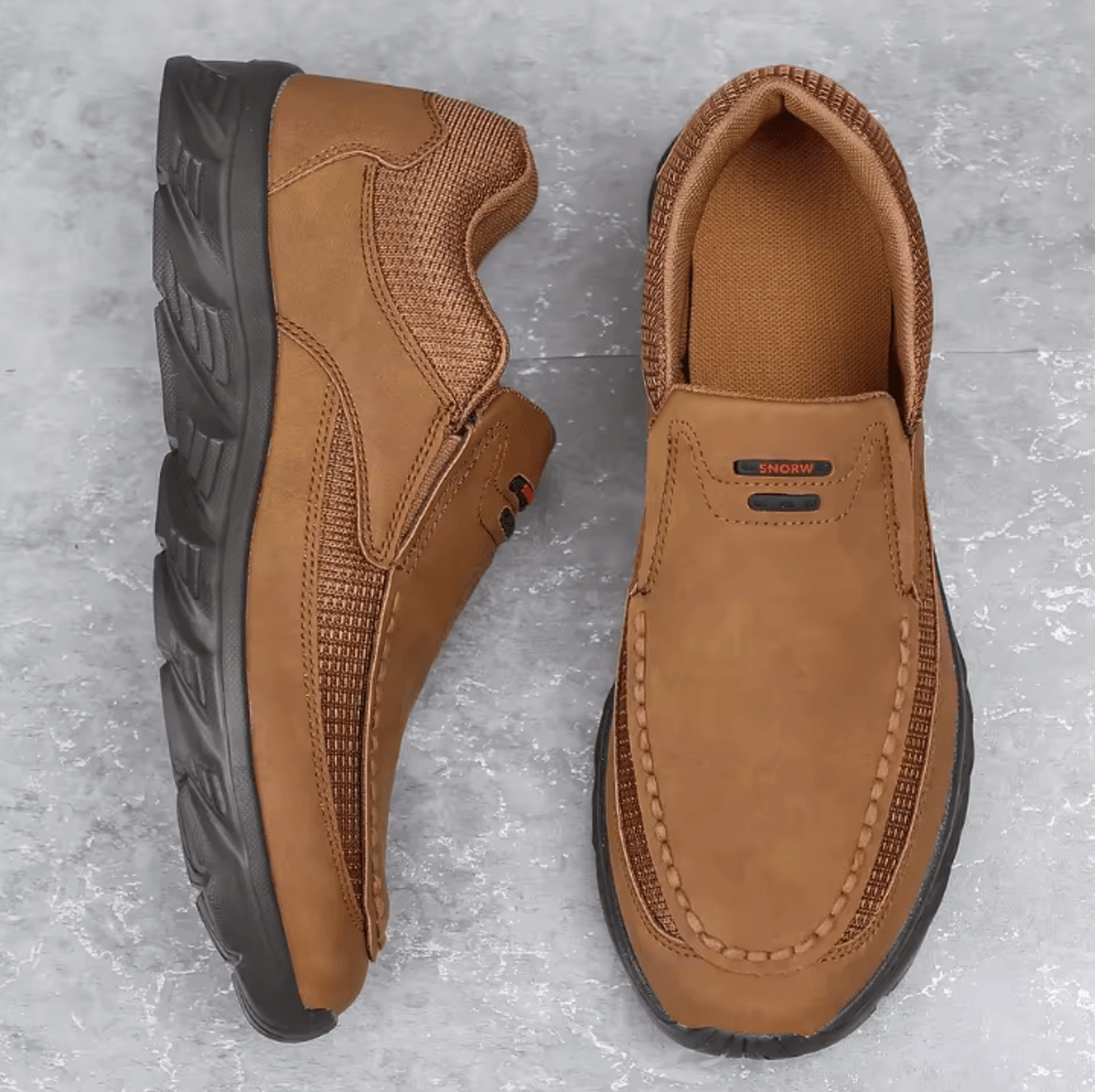 Men Leather Casual Shoes Comfortable Breathable Walking Sneakers And Loafers 5