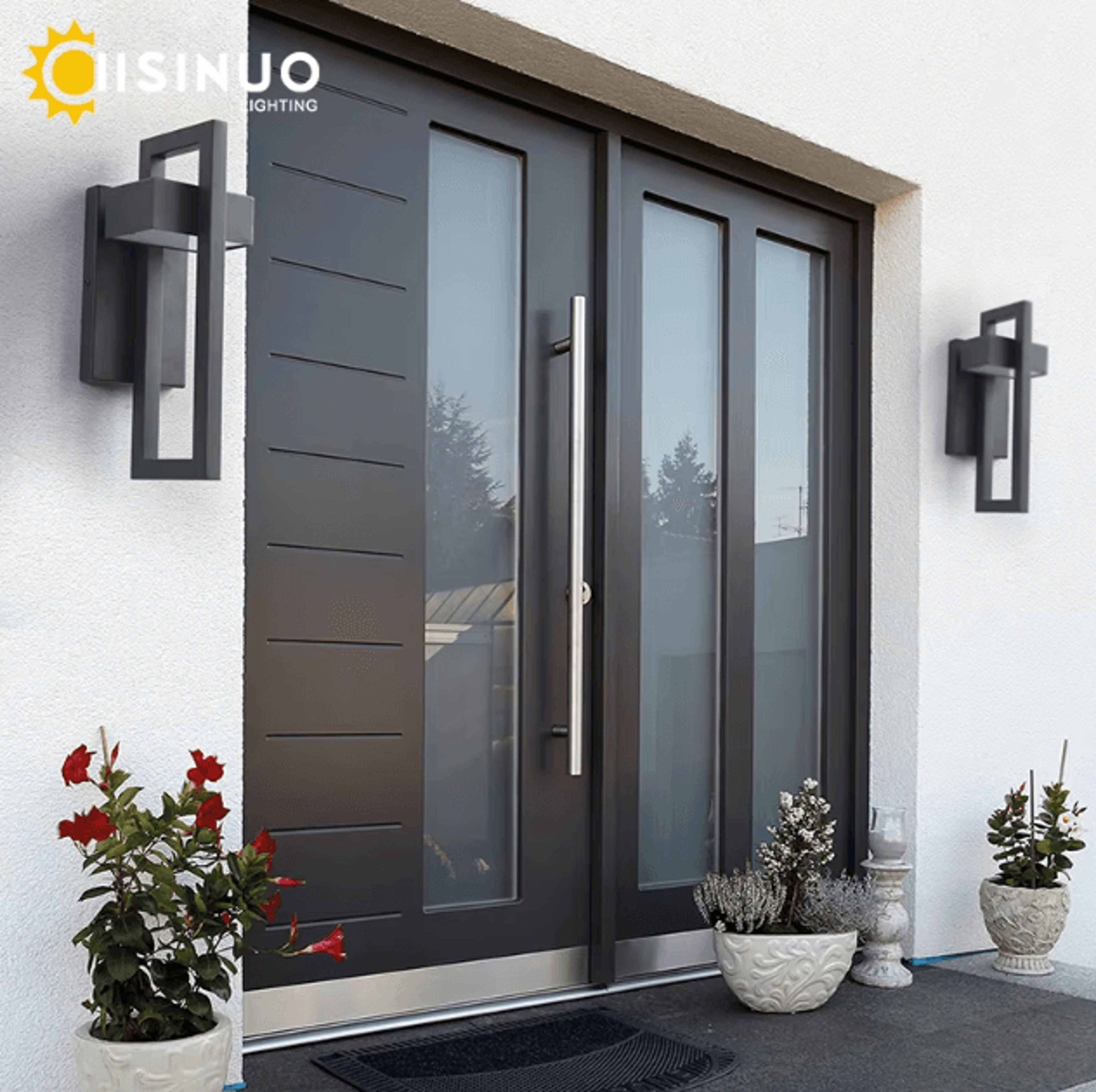 Waterproof Outdoor LED Wall Lighting Retro Vintage Black 10W LED Sconce Luminaire For Garden Porch  2