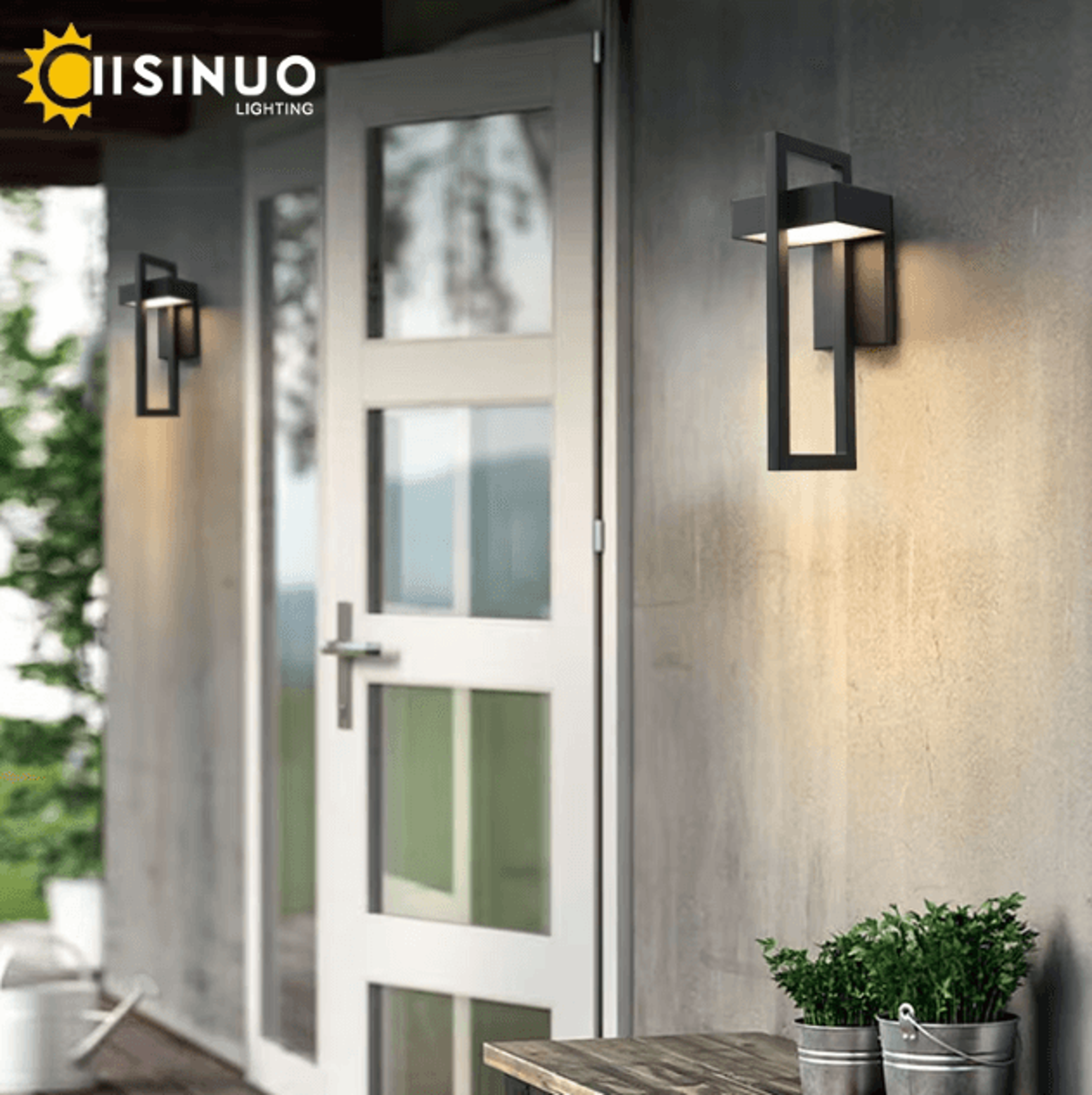 Waterproof Outdoor LED Wall Lighting Retro Vintage Black 10W LED Sconce Luminaire For Garden Porch  4