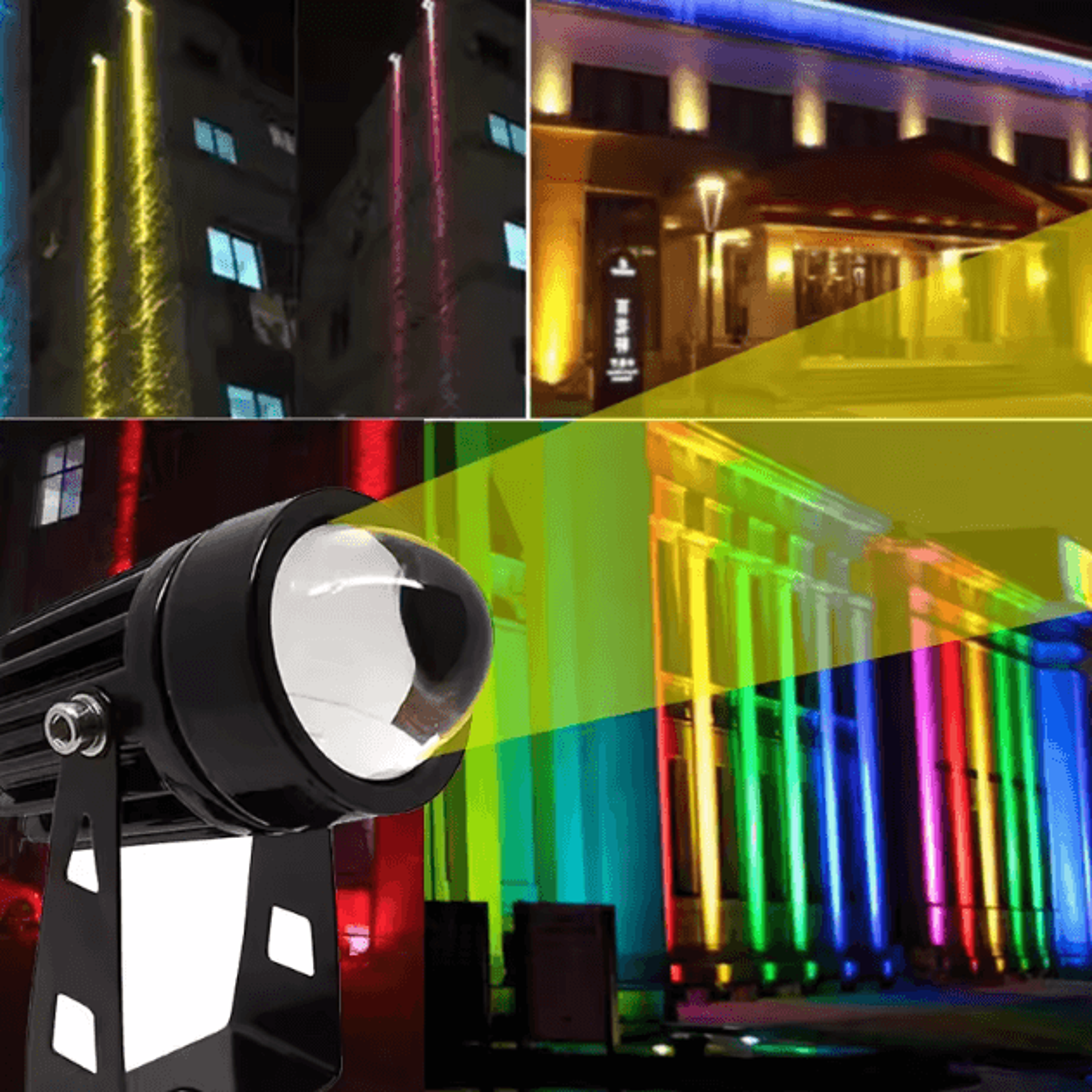Outdoor LED Wall Spotlight Waterproof AC110V 220V Colored Beam Landscape Lighting 2
