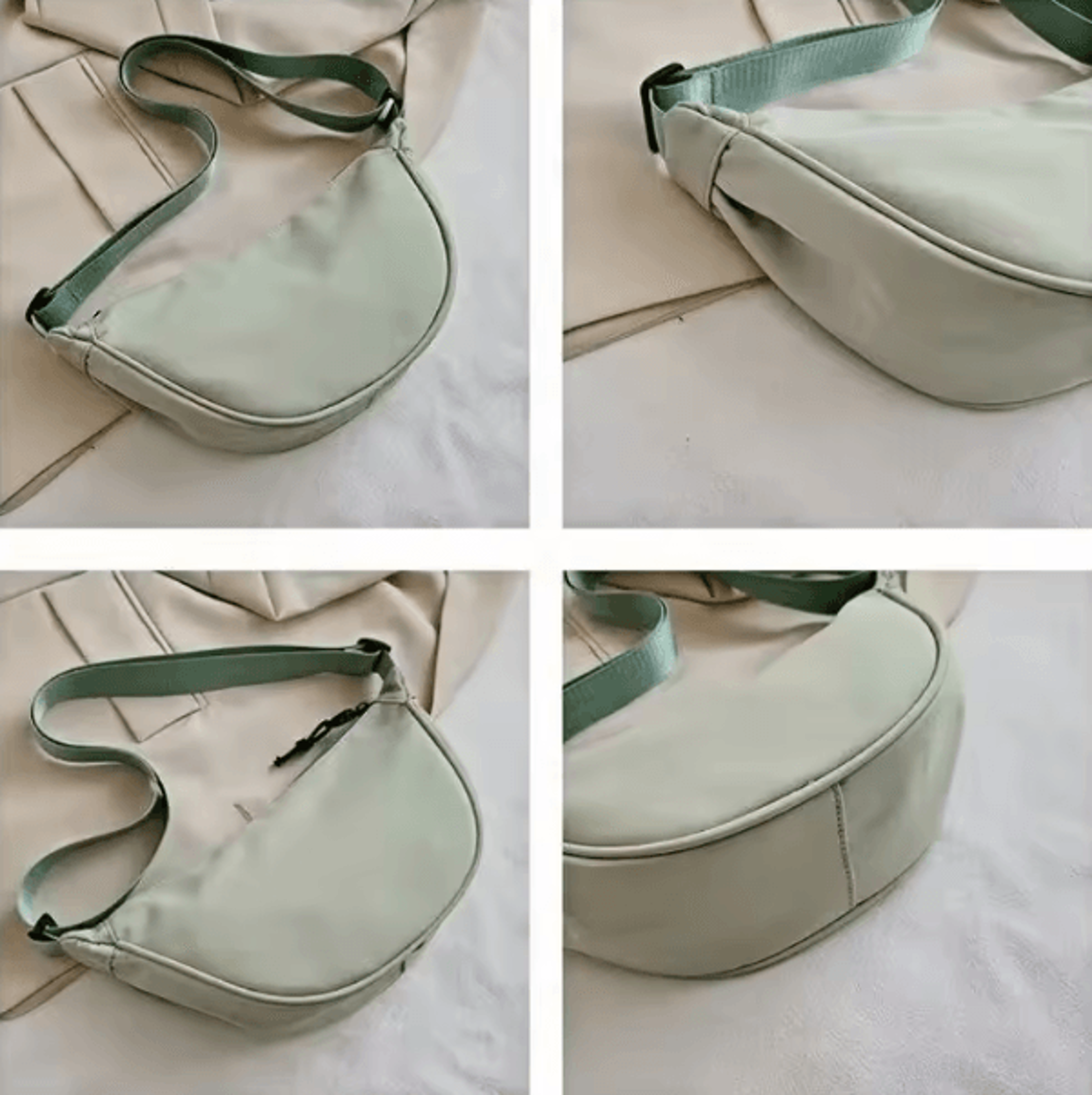 Casual Solid Color Nylon Large Capacity Womens Shoulder And Crossbody Bag 3