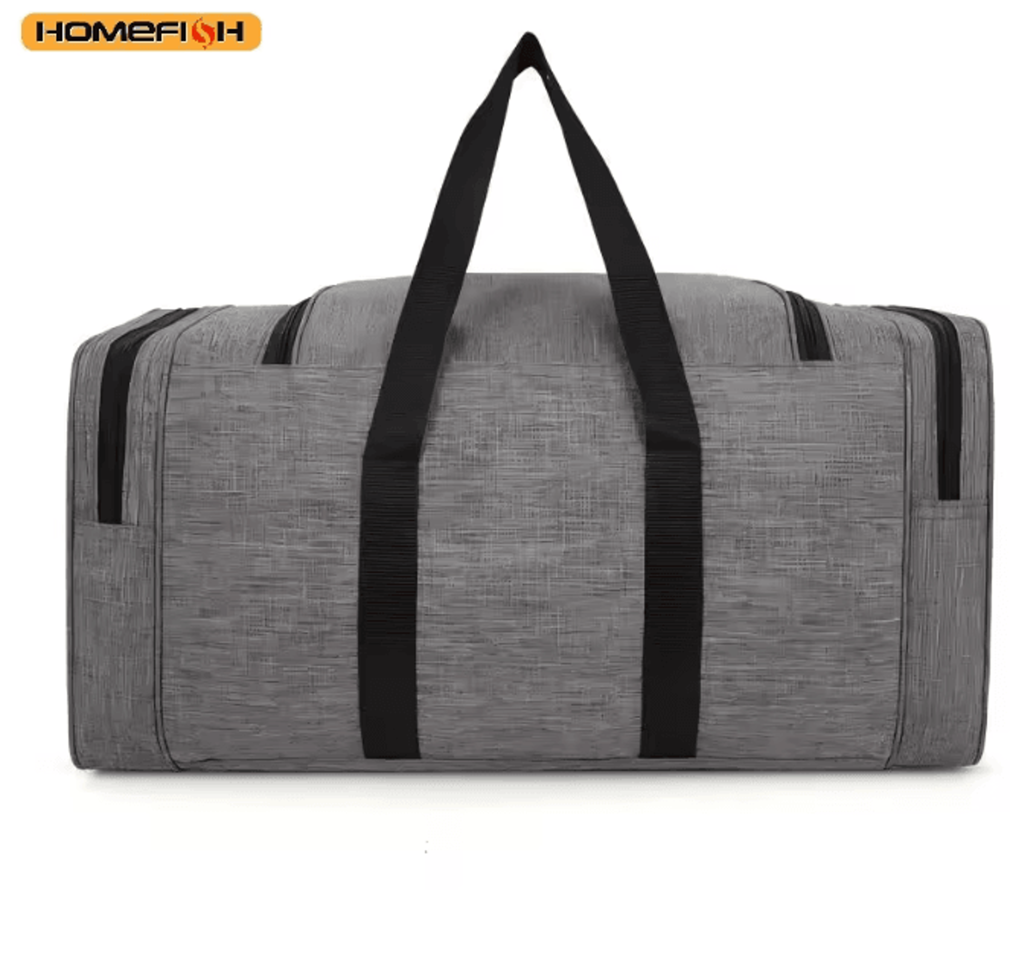 HOMEFISH Oxford Waterproof Travel Duffel Bag Large Capacity Weekend Luggage Bag 4