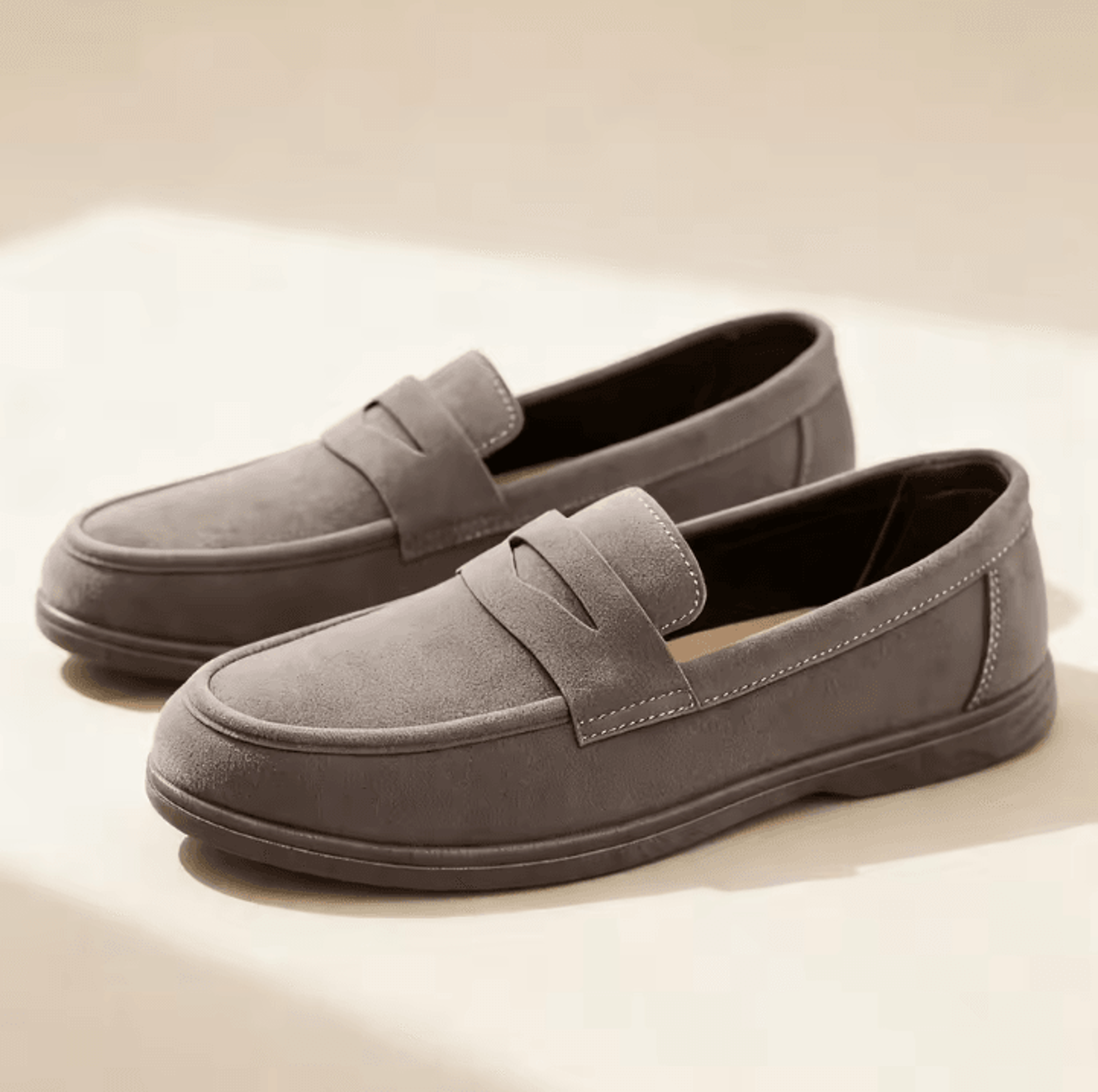 Business Commute Mens Casual Loafers Genuine Leather Lightweight Driving Walking Shoes 8