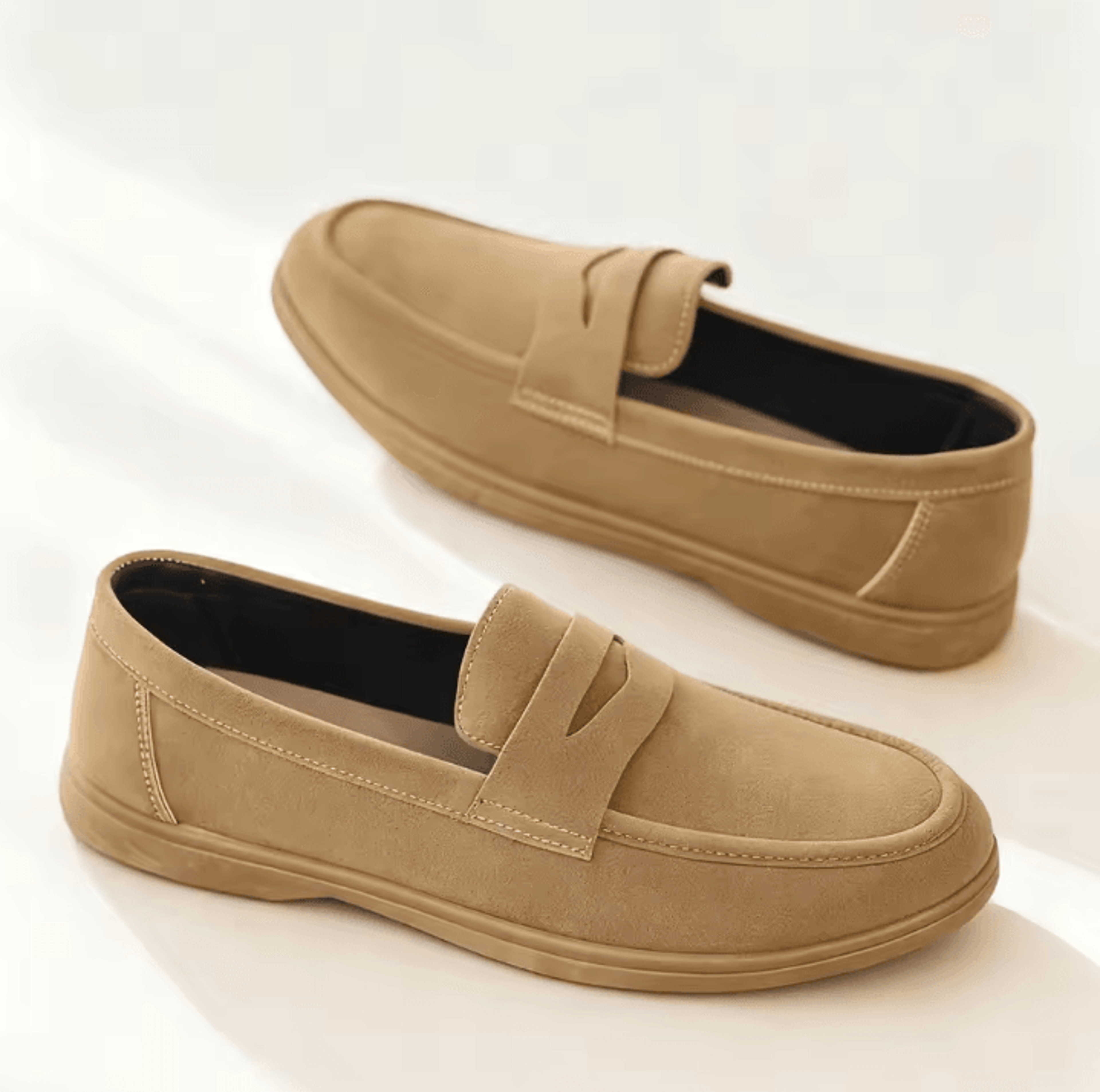Business Commute Mens Casual Loafers Genuine Leather Lightweight Driving Walking Shoes 9