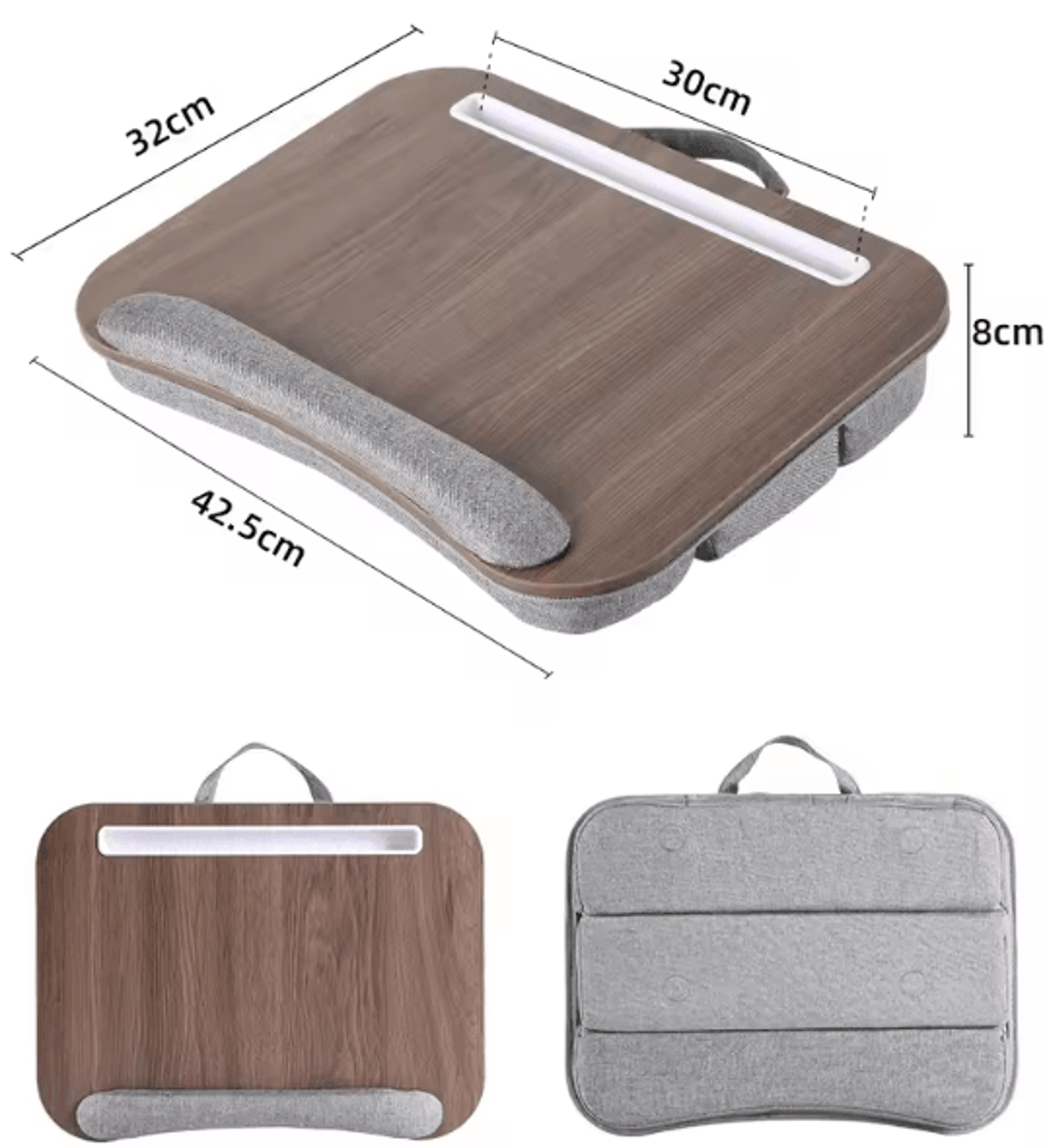 Multifunction Adjustable Lapdesk With Cushion Portable Laptop Tablet Mobile Stand 5