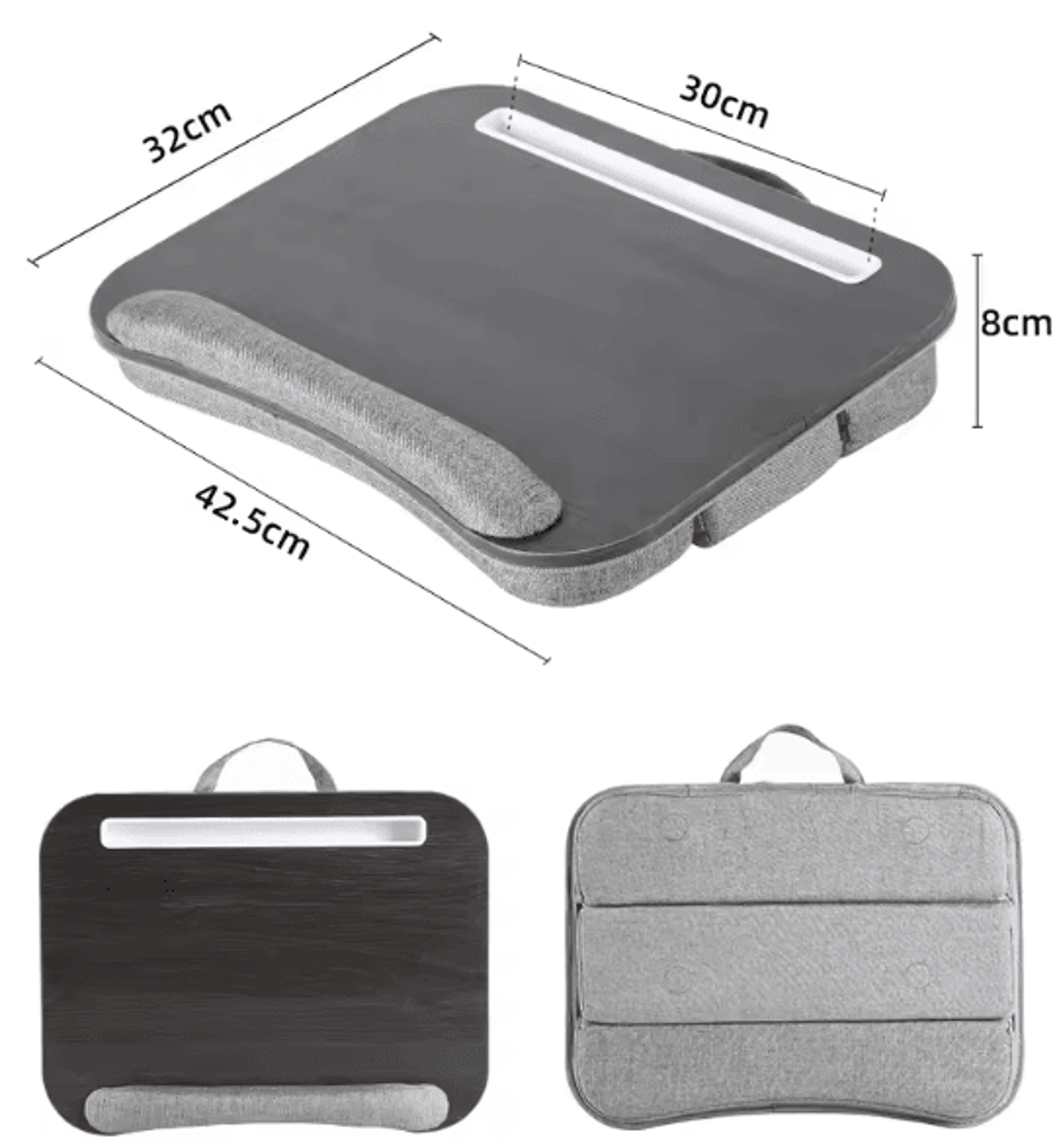Multifunction Adjustable Lapdesk With Cushion Portable Laptop Tablet Mobile Stand 6