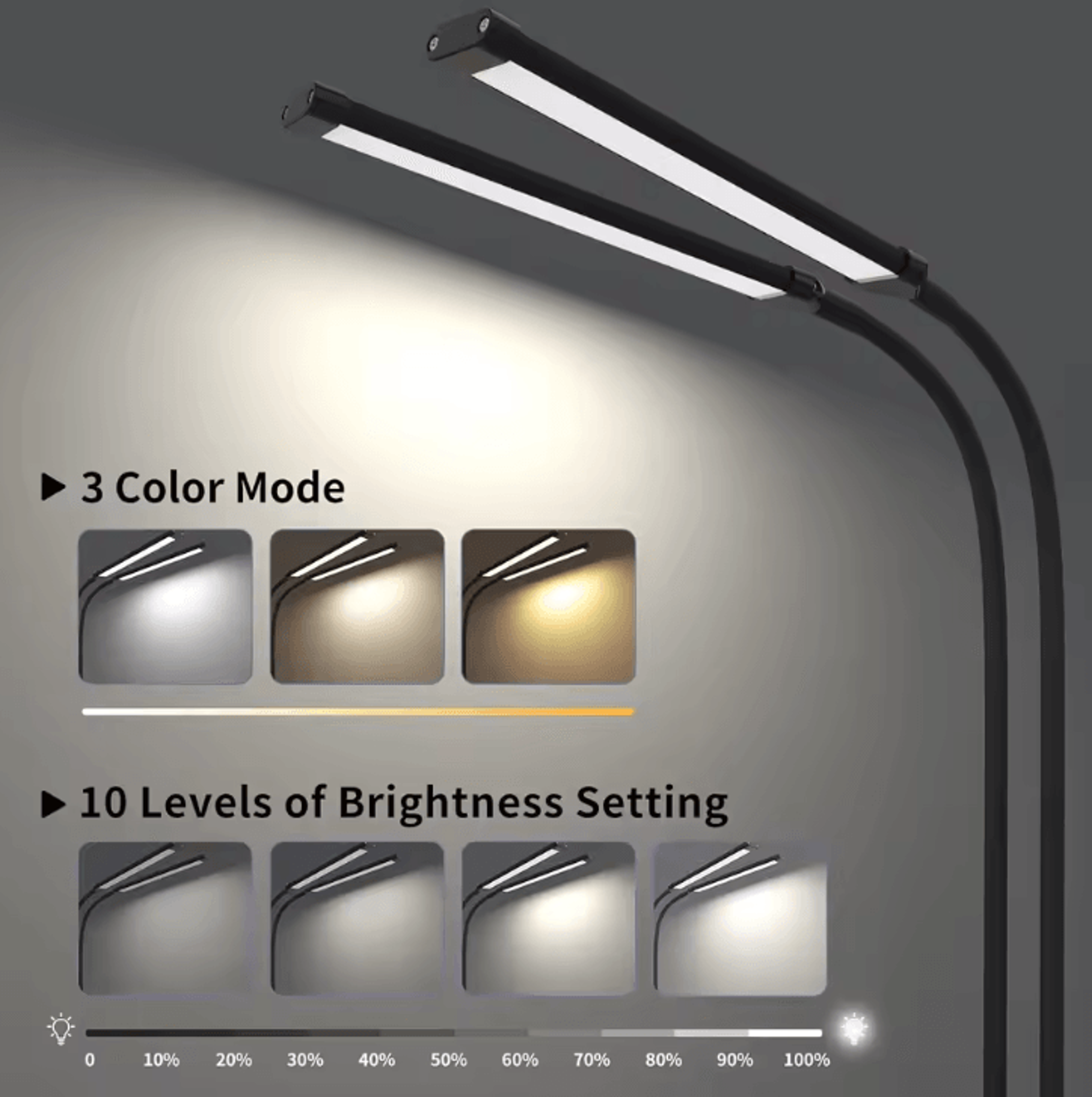 Portable Foldable Clip On LED Desk Lamp With Timer For Study Reading And Office 1
