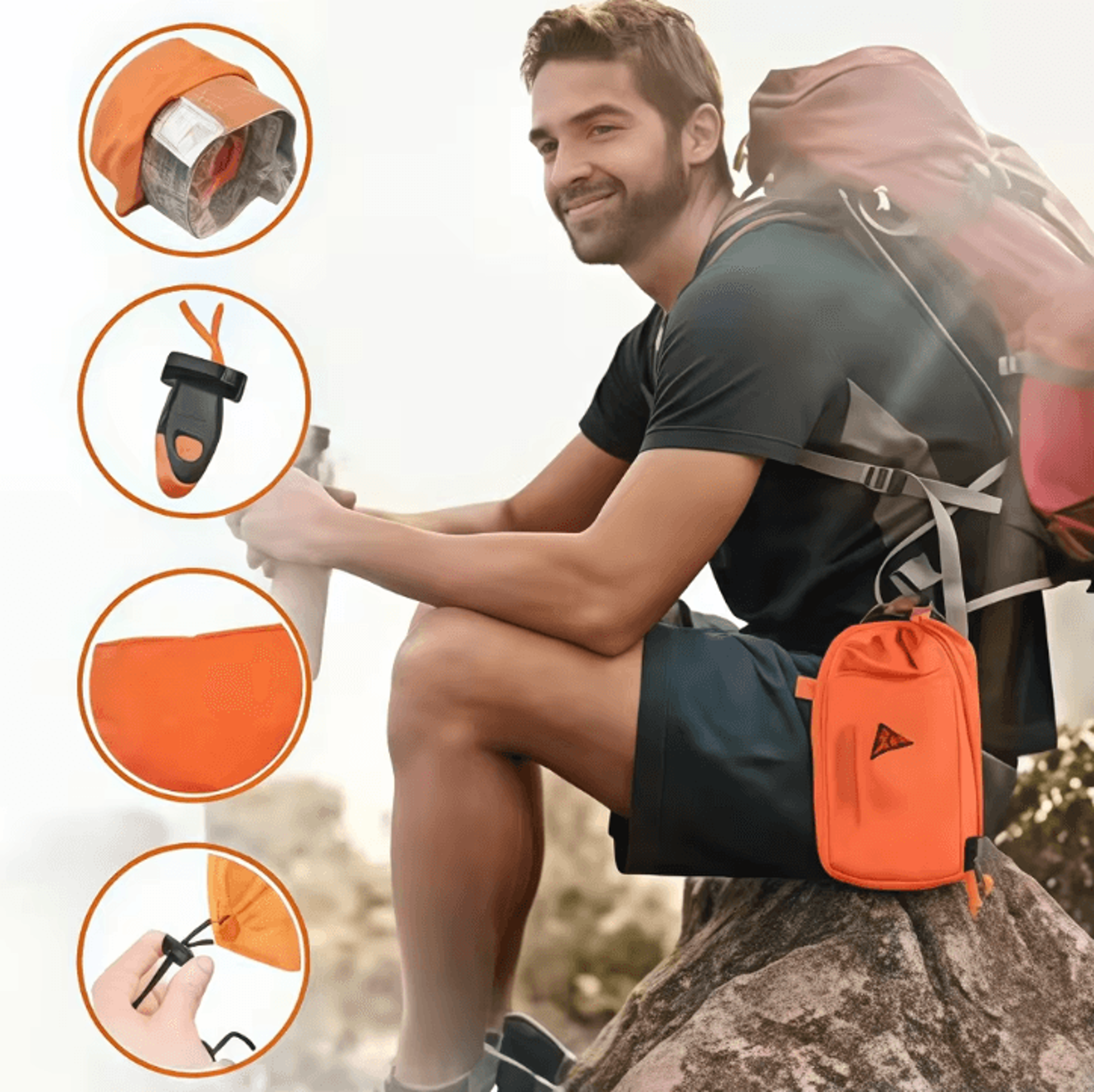 2Person Emergency Survival Shelter Tent  Waterproof Mylar Bivy With Thermal Sleeping Bag  SOS Rescu 2