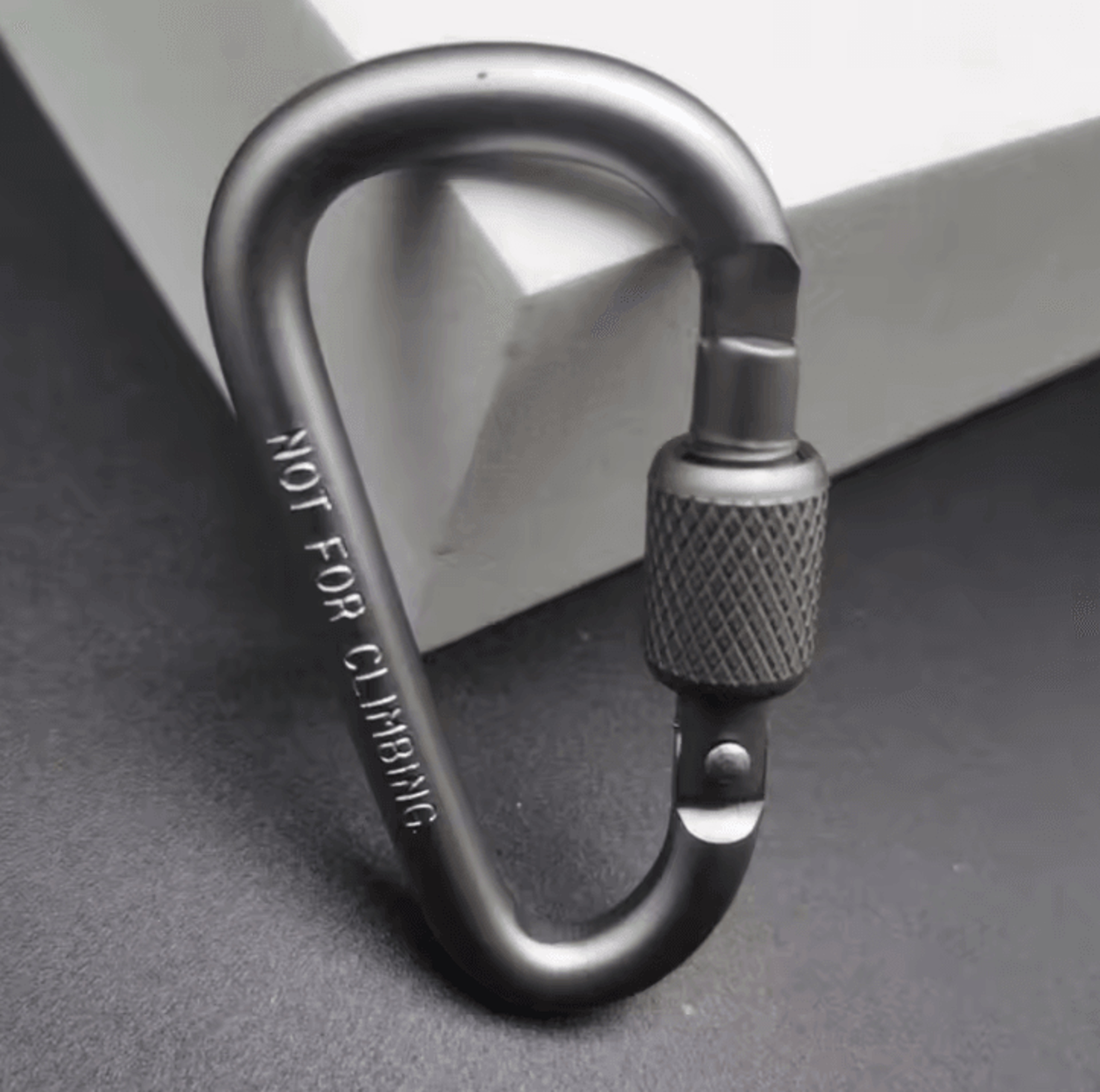 MultiColor Aluminum Carabiner Keychain Clip  DShape Locking Hook For Camping Hiking  Everyday Carry 9