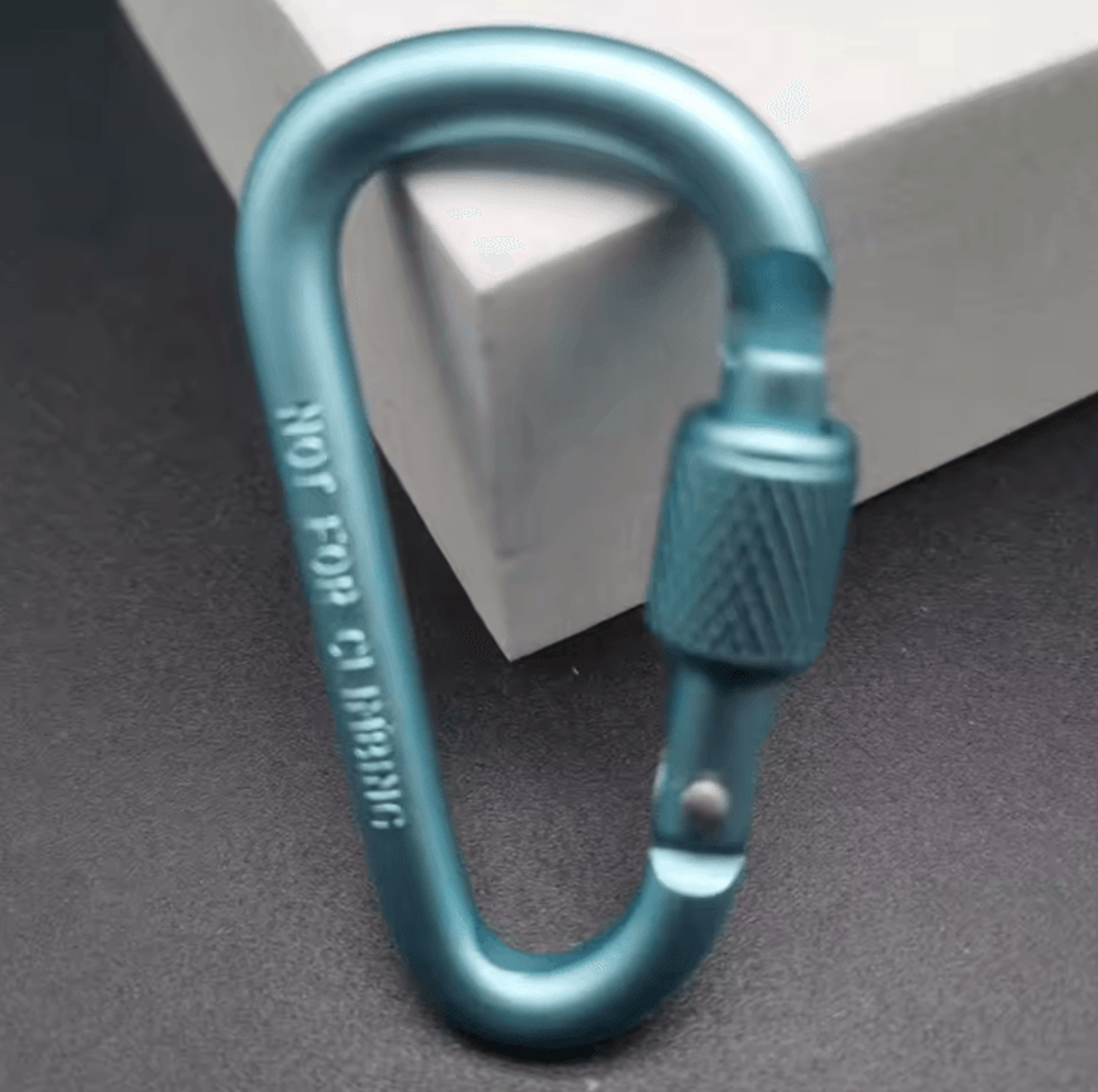 MultiColor Aluminum Carabiner Keychain Clip  DShape Locking Hook For Camping Hiking  Everyday Carry 8