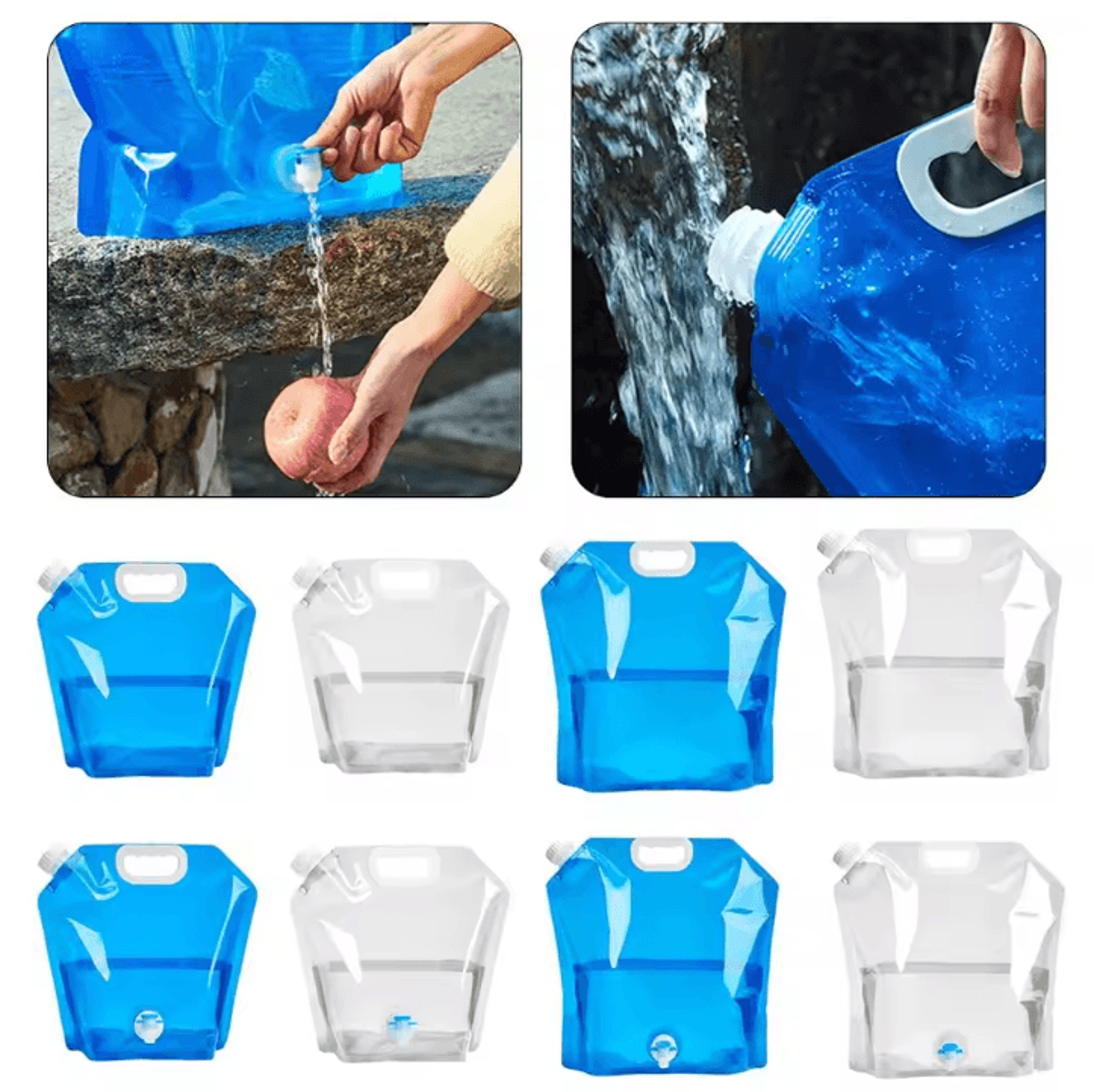 Foldable Camping Water Container  5L10L Portable Outdoor Water Storage Bag For Hiking Travel  Emerg 1