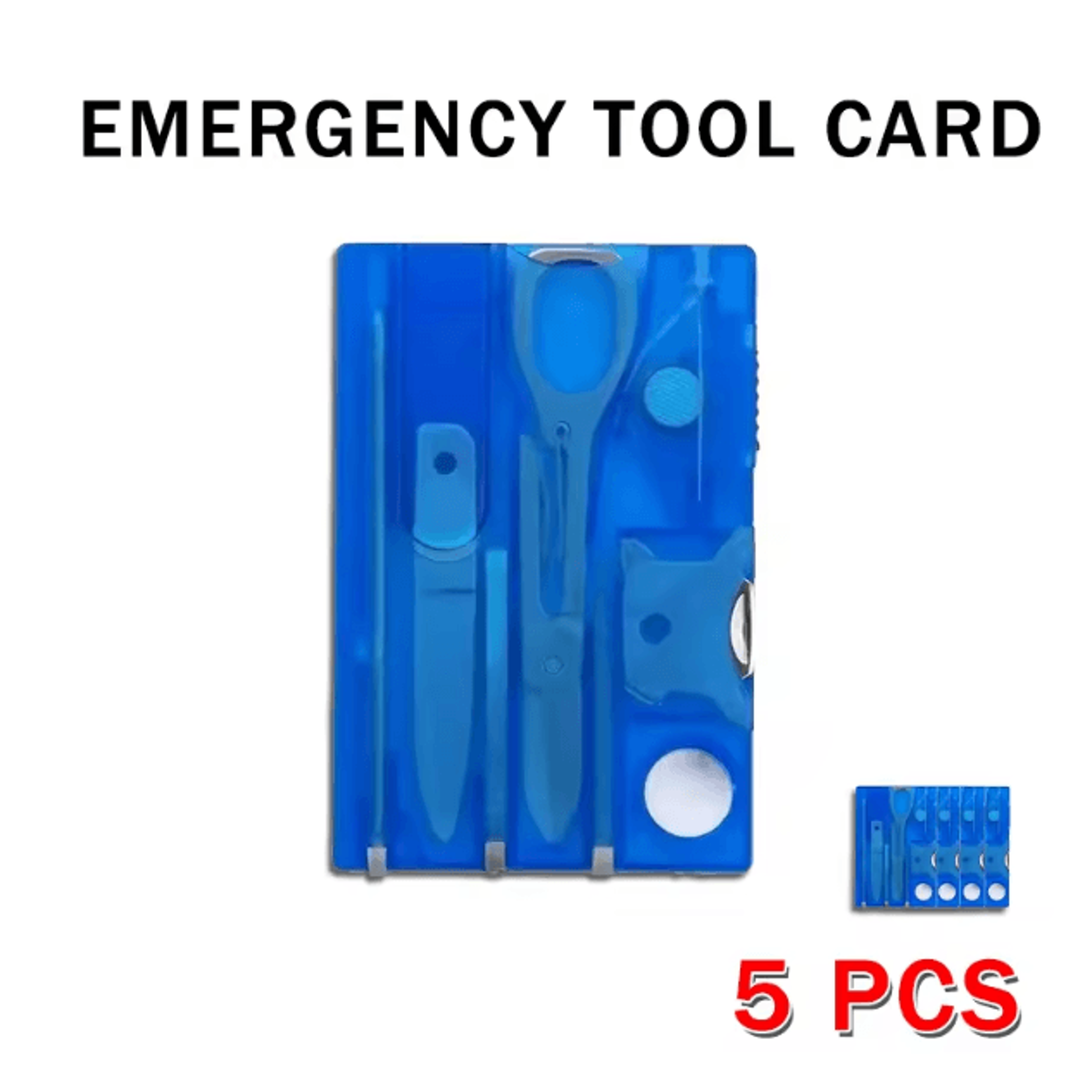 MultiTool Survival Card  Portable Swiss Army Style Wallet Tool For Camping Emergency  Outdoor Repai 9