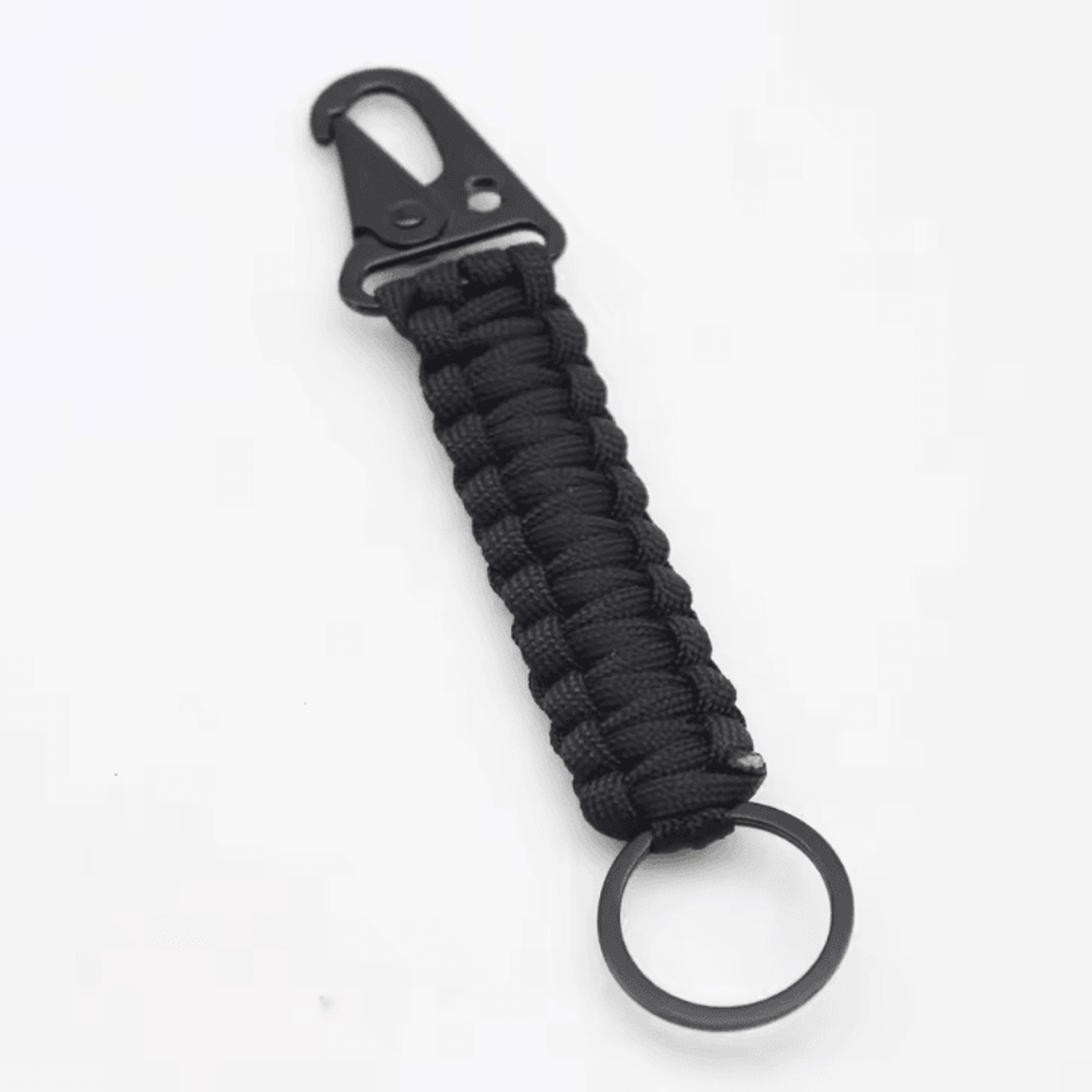 HeavyDuty Paracord Keychain With Carabiner  Military Braided Survival Keychain Lanyard For Camping  8