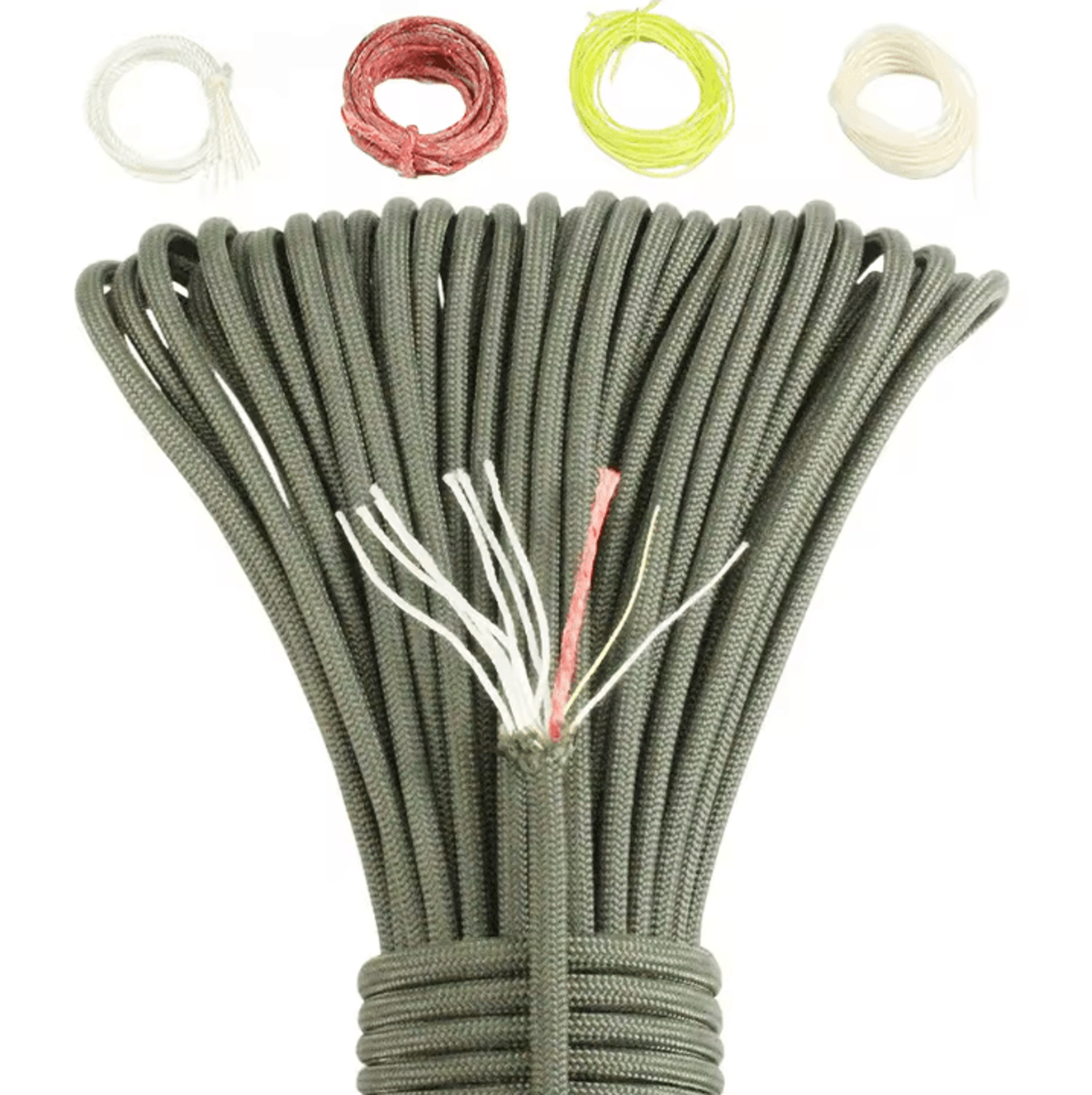 Noble Eagle 550 10Core Paracord  25FT HeavyDuty 550 Paracord Rope With Fire Tinder  Fishing Line Fo 6