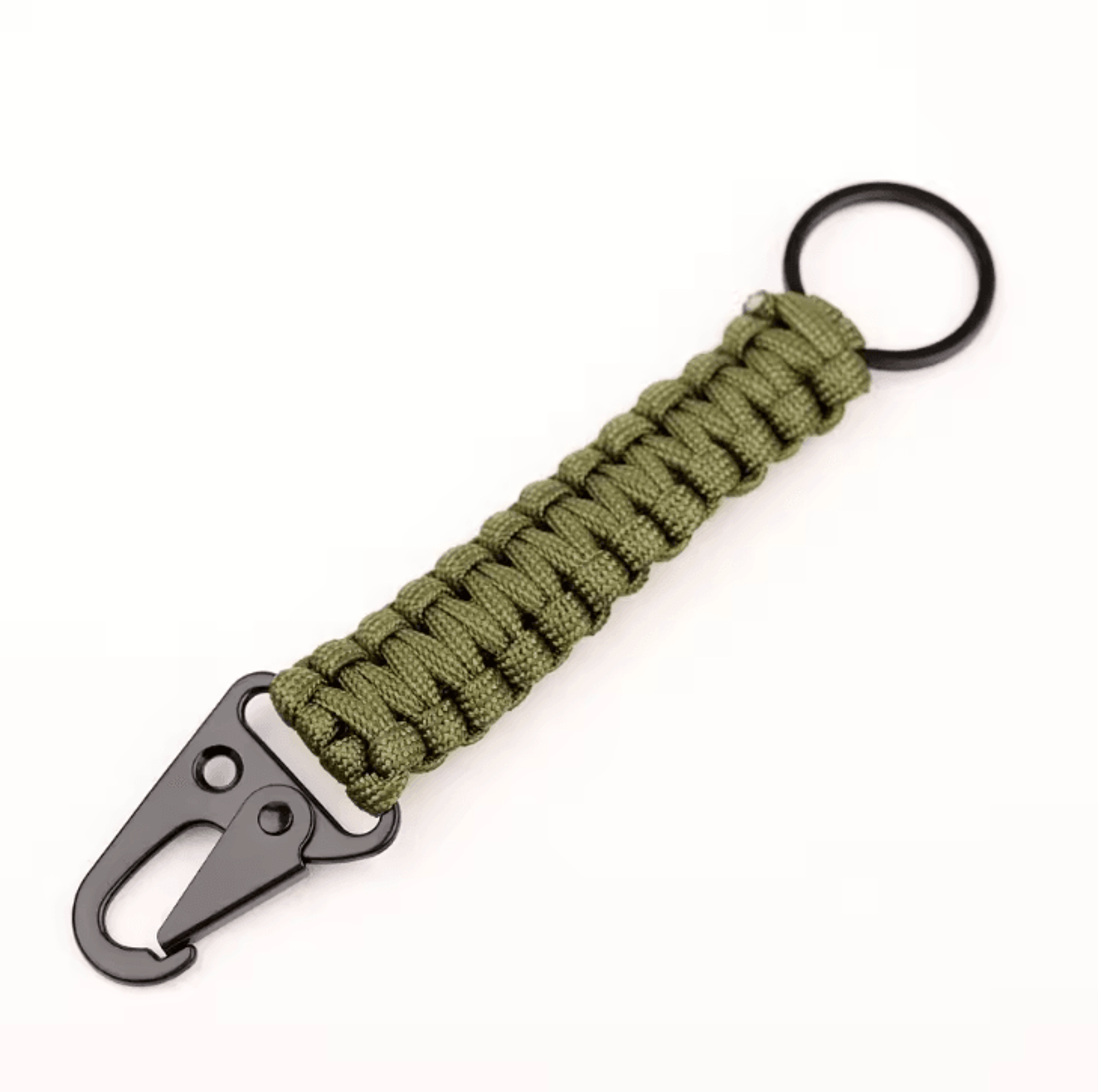 Military Paracord Keychain Carabiner  Braided Paracord Survival Keychain With Bottle Opener For Cam 8