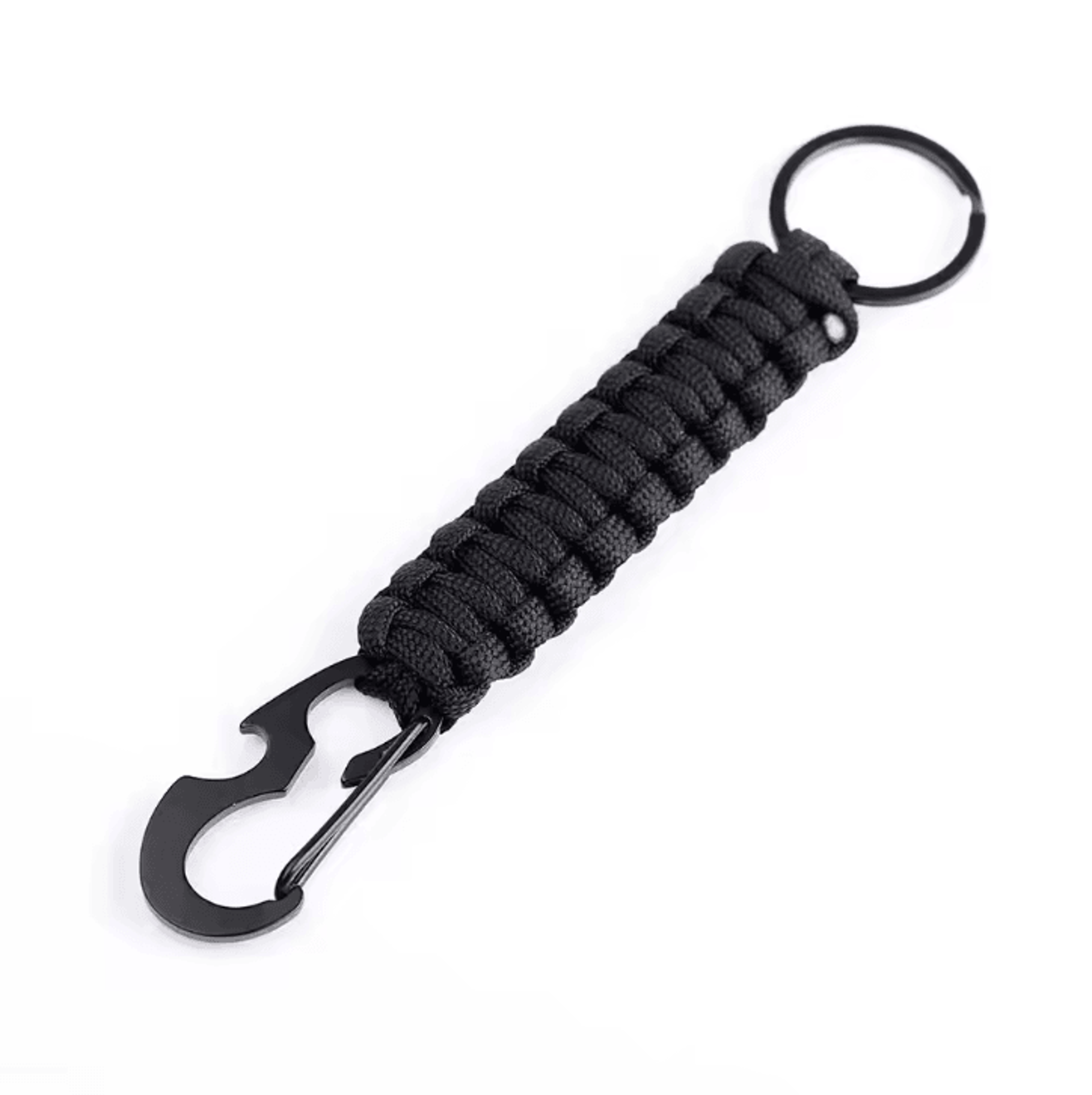 Military Paracord Keychain Carabiner  Braided Paracord Survival Keychain With Bottle Opener For Cam 13