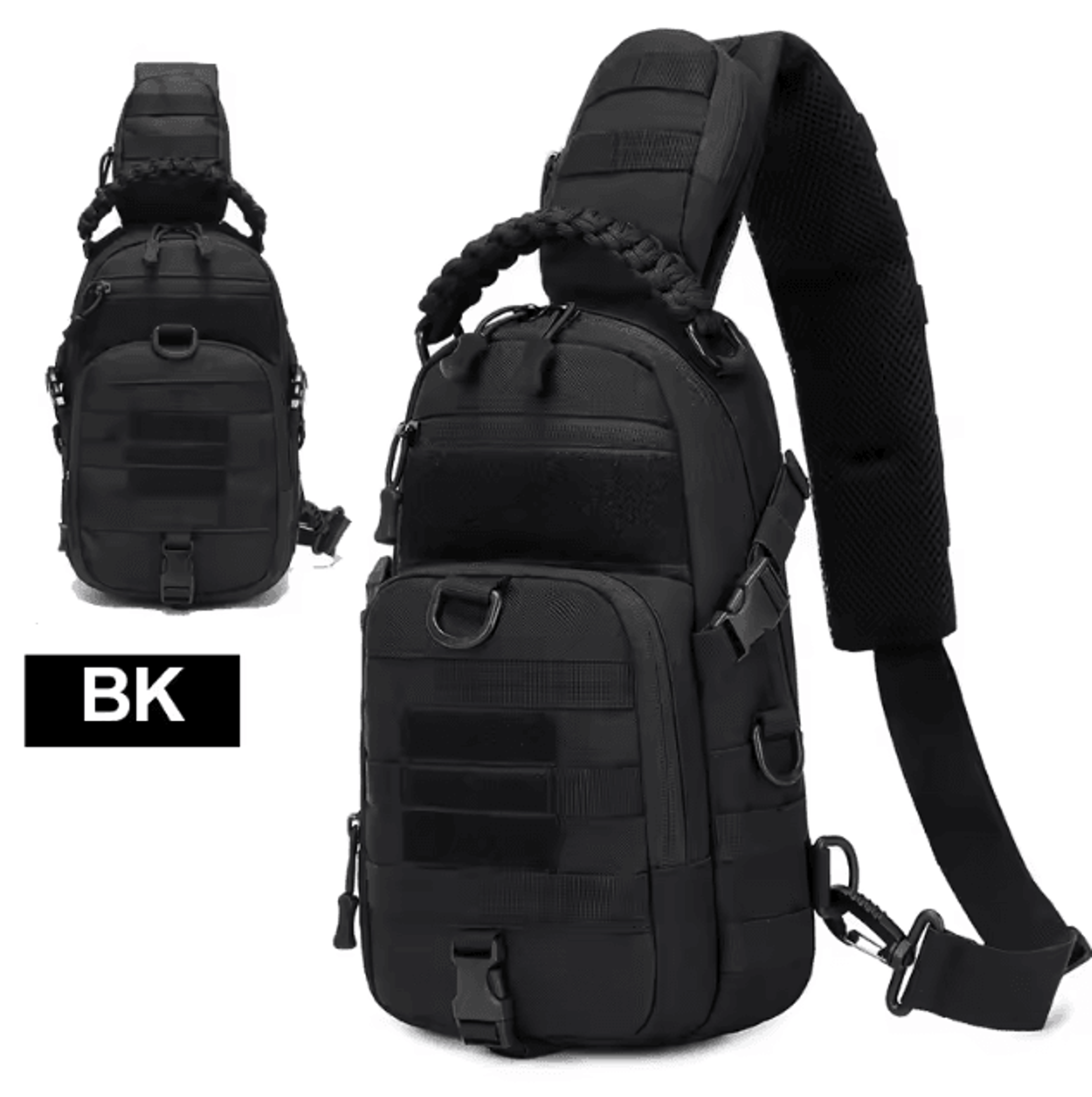 Tactical Camping Chest Sling Bag  MOLLE Outdoor Chest Pack For Hiking Cycling Fishing  Travel 6