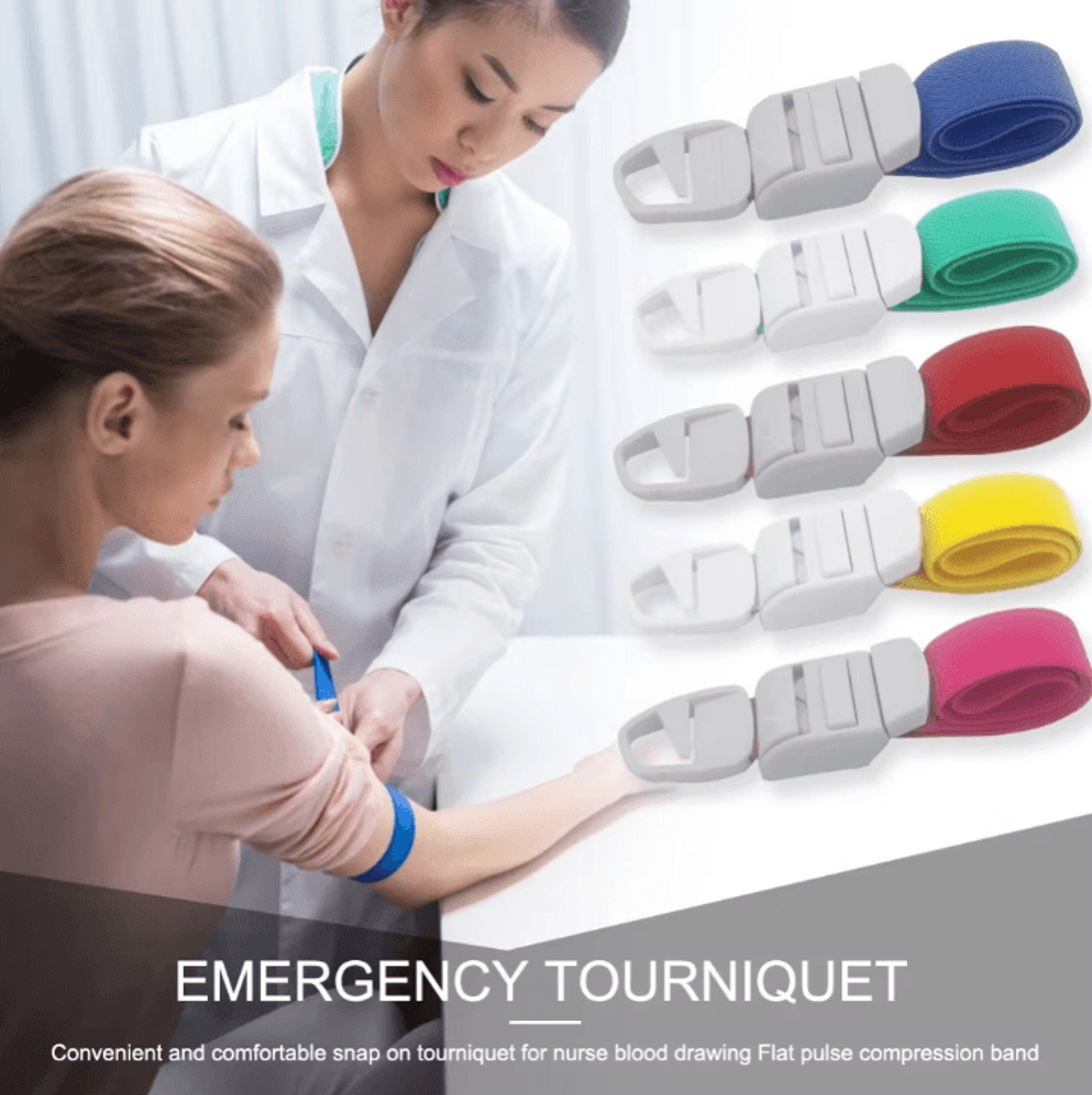 Quick Release Medical Tourniquet Band Emergency First Aid Hemorrhage Control Strap For Camping Hiki 0